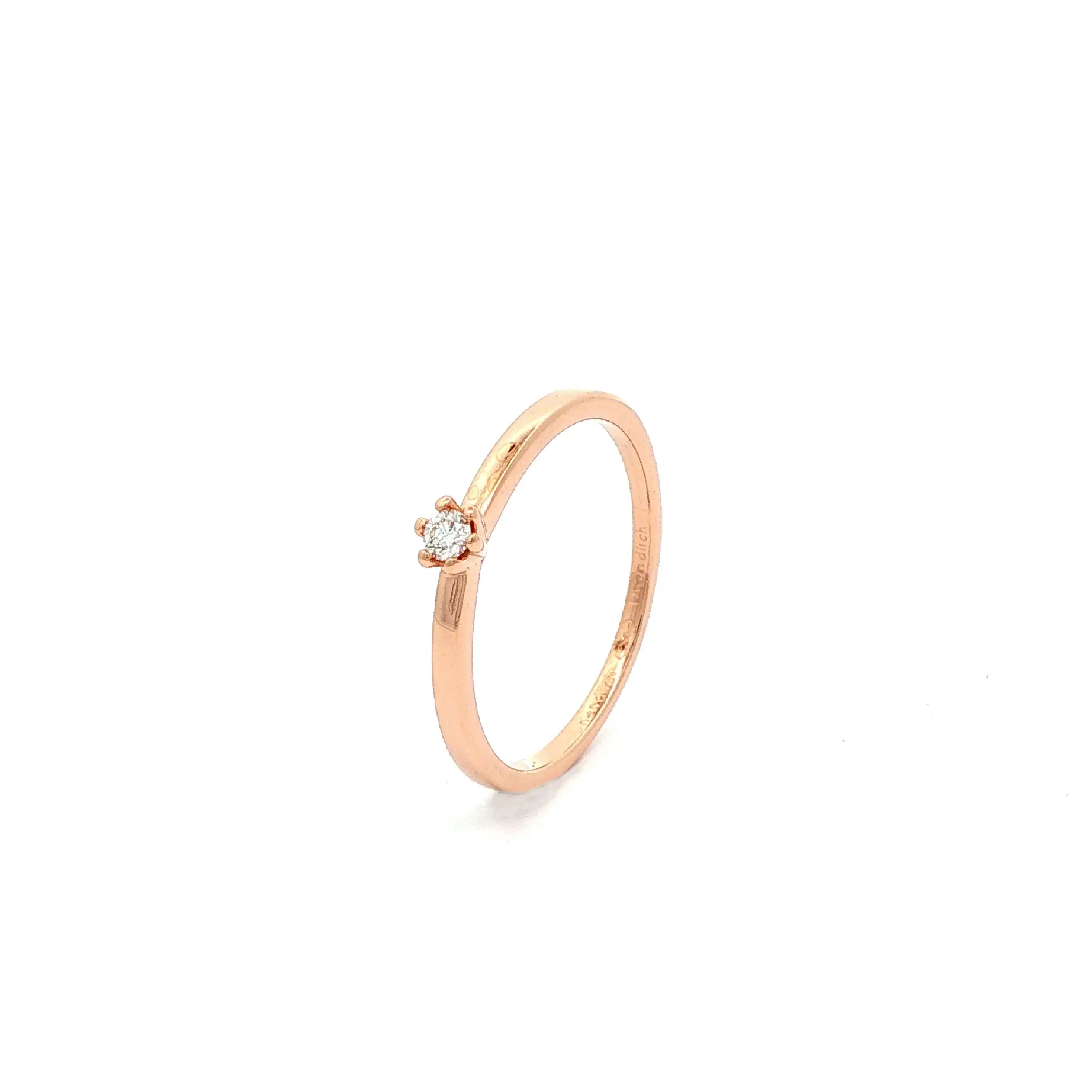 Ring Gelbgold mit Brillant Ring Gelbgold mit Brillant