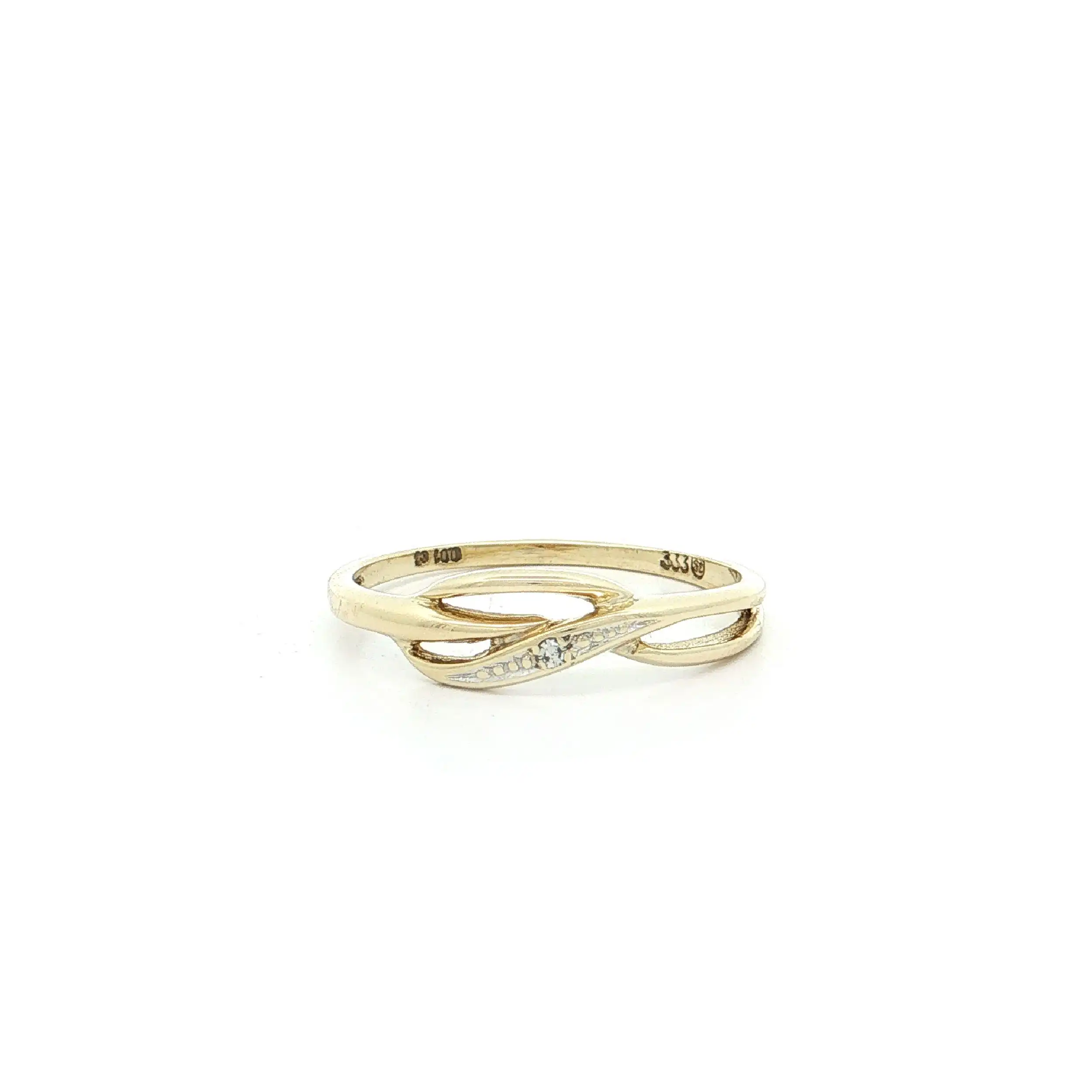 Ring Bicolor mit Diamant