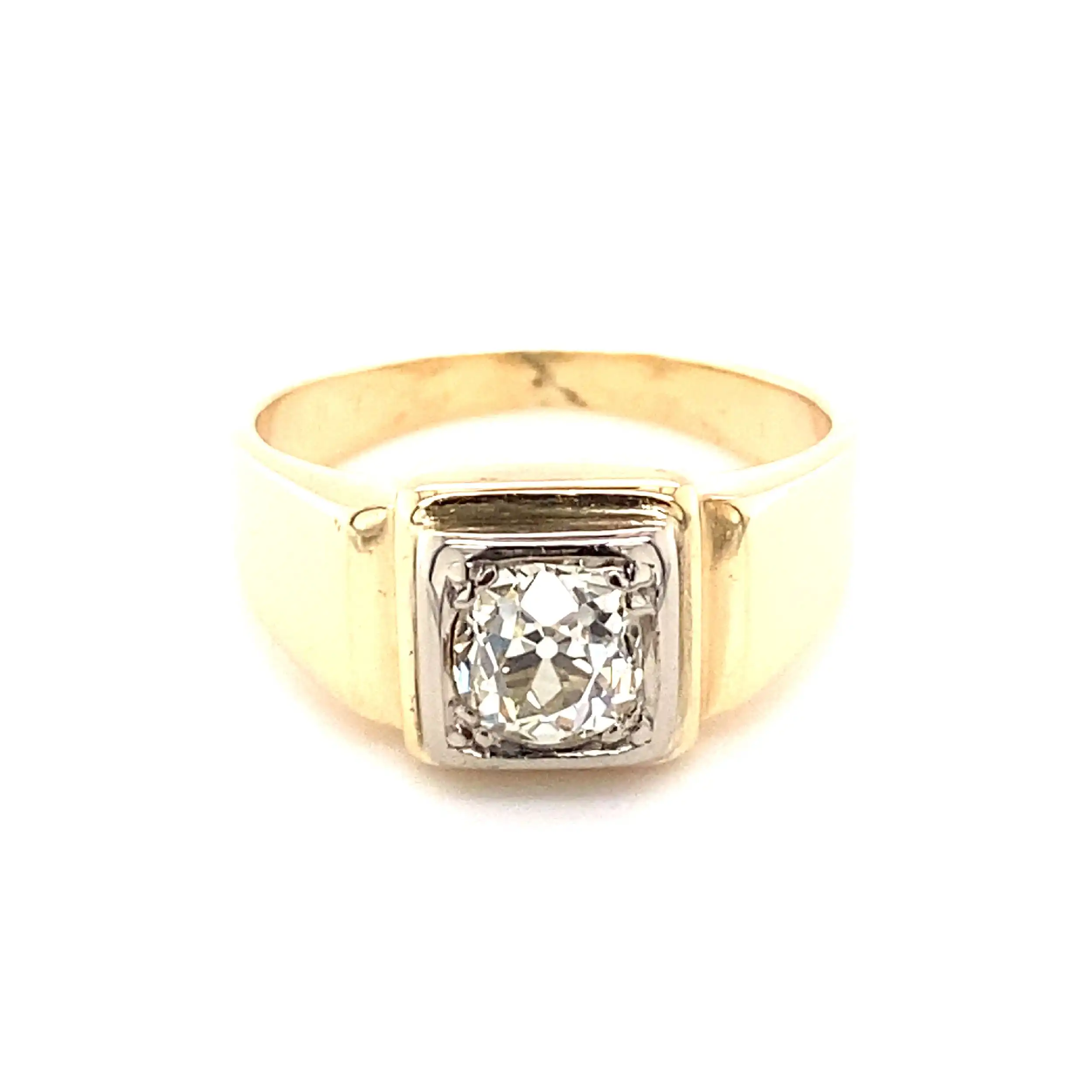 Ring Gelbgold mit Altschliff-Diamant Ring Gelbgold mit Altschliff-Diamant