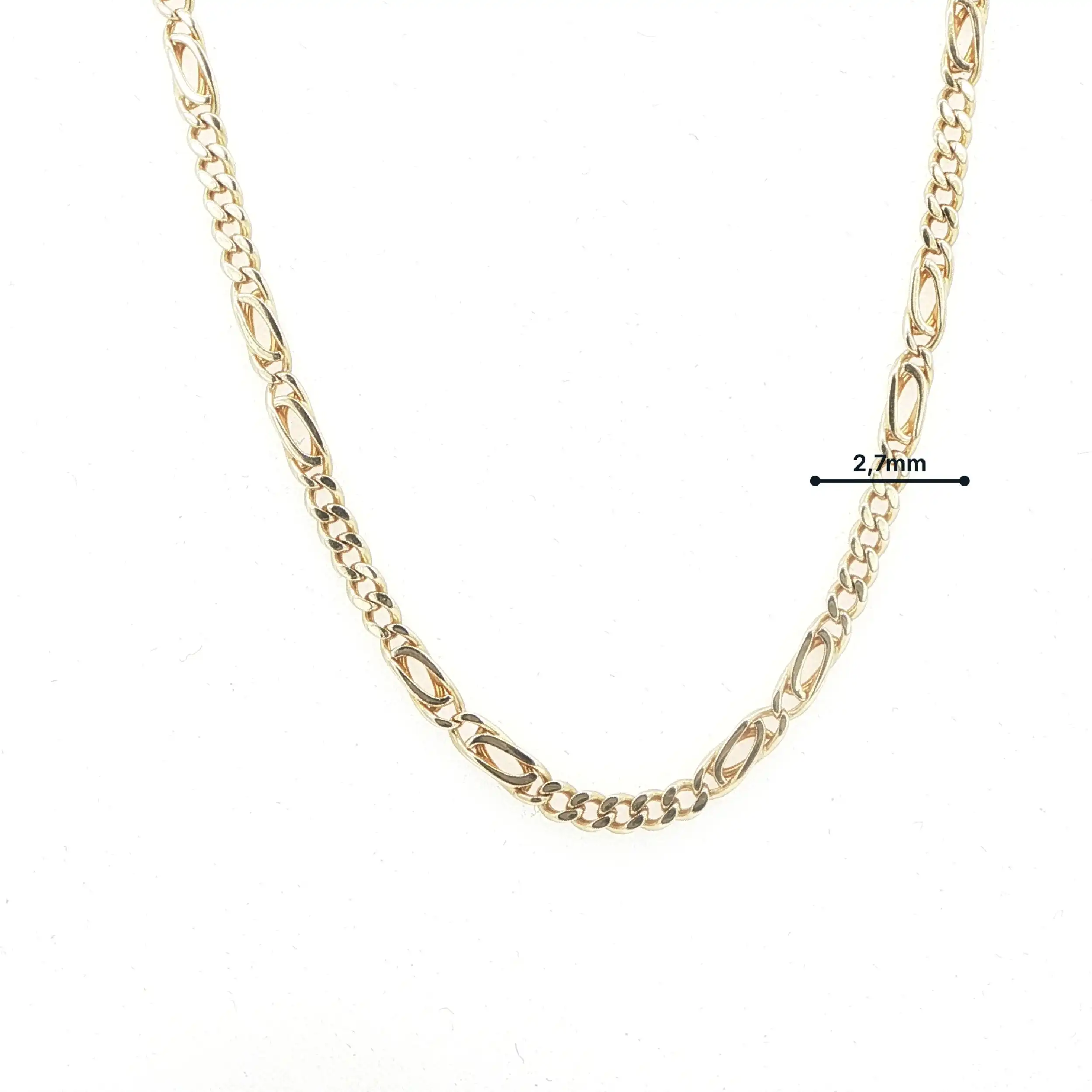 Figaro-Ankerkette Gelbgold
