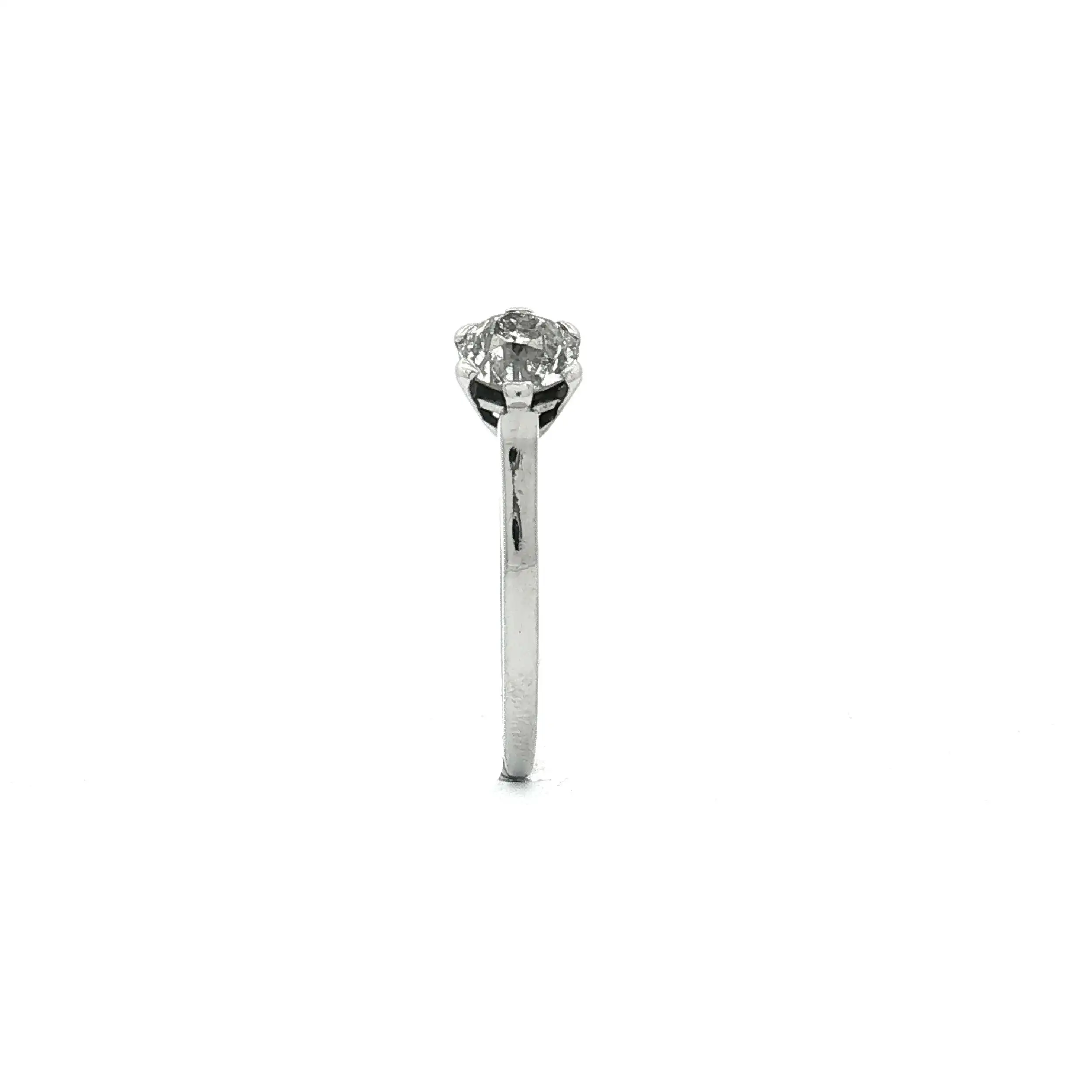 Ring Weißgold mit Brillant Altschliff