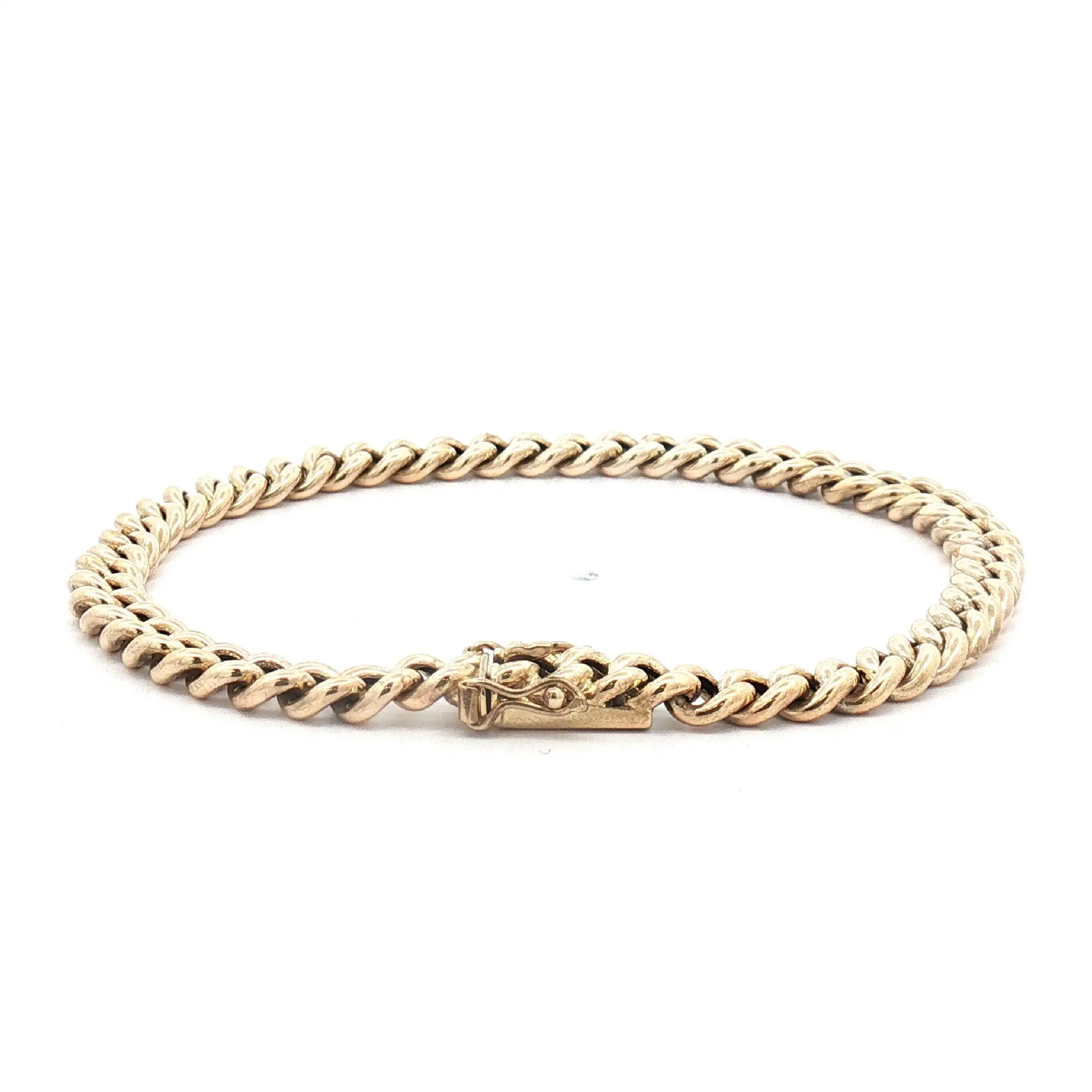 Panzerarmband Gelbgold hohl