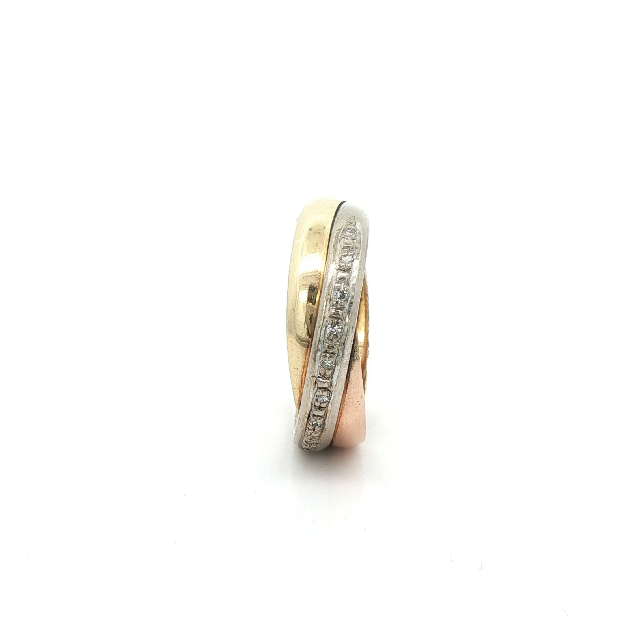 Ring Bicolor mit Diamanten Ring Bicolor mit Diamanten