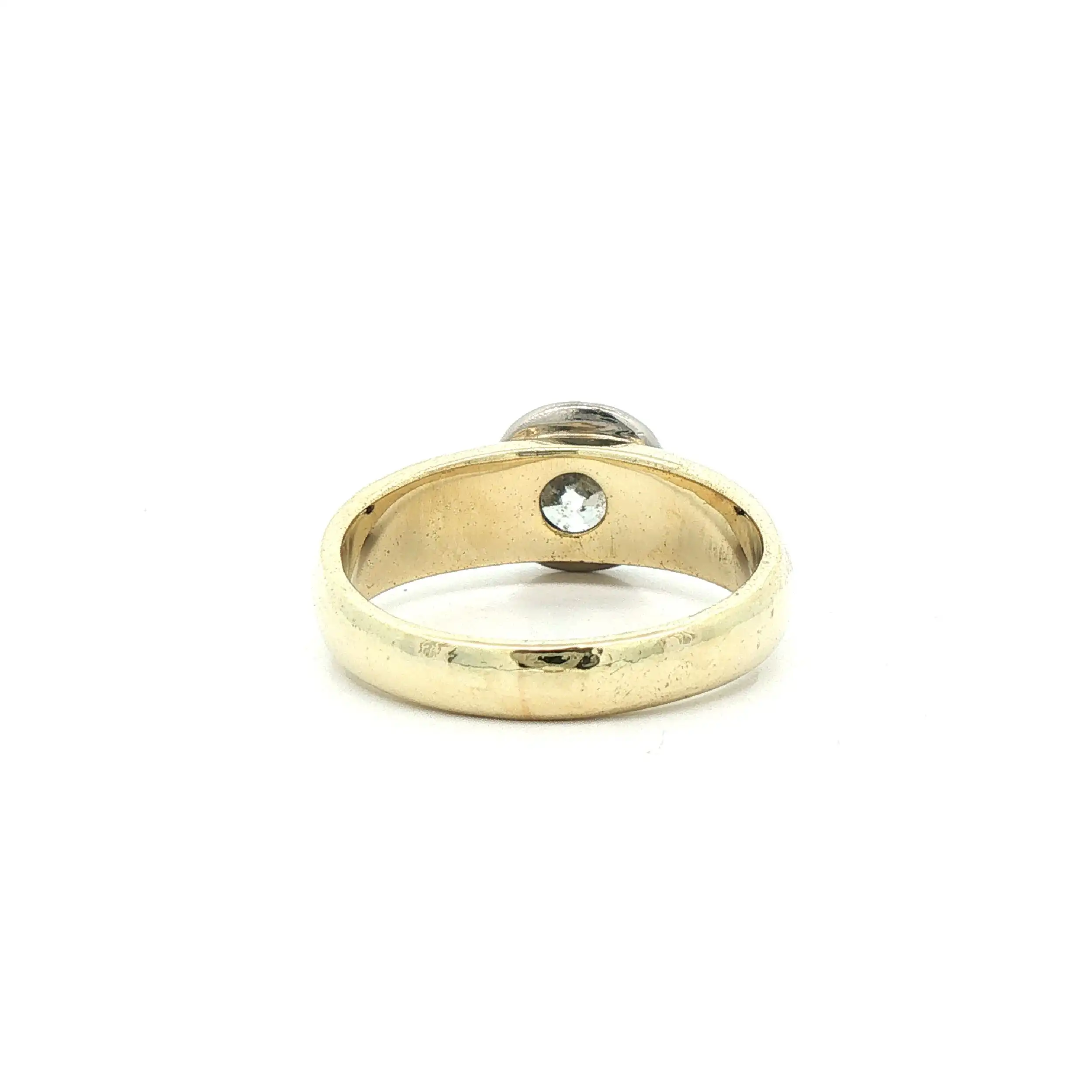 Ring Bicolor mit Altschliff Diamant