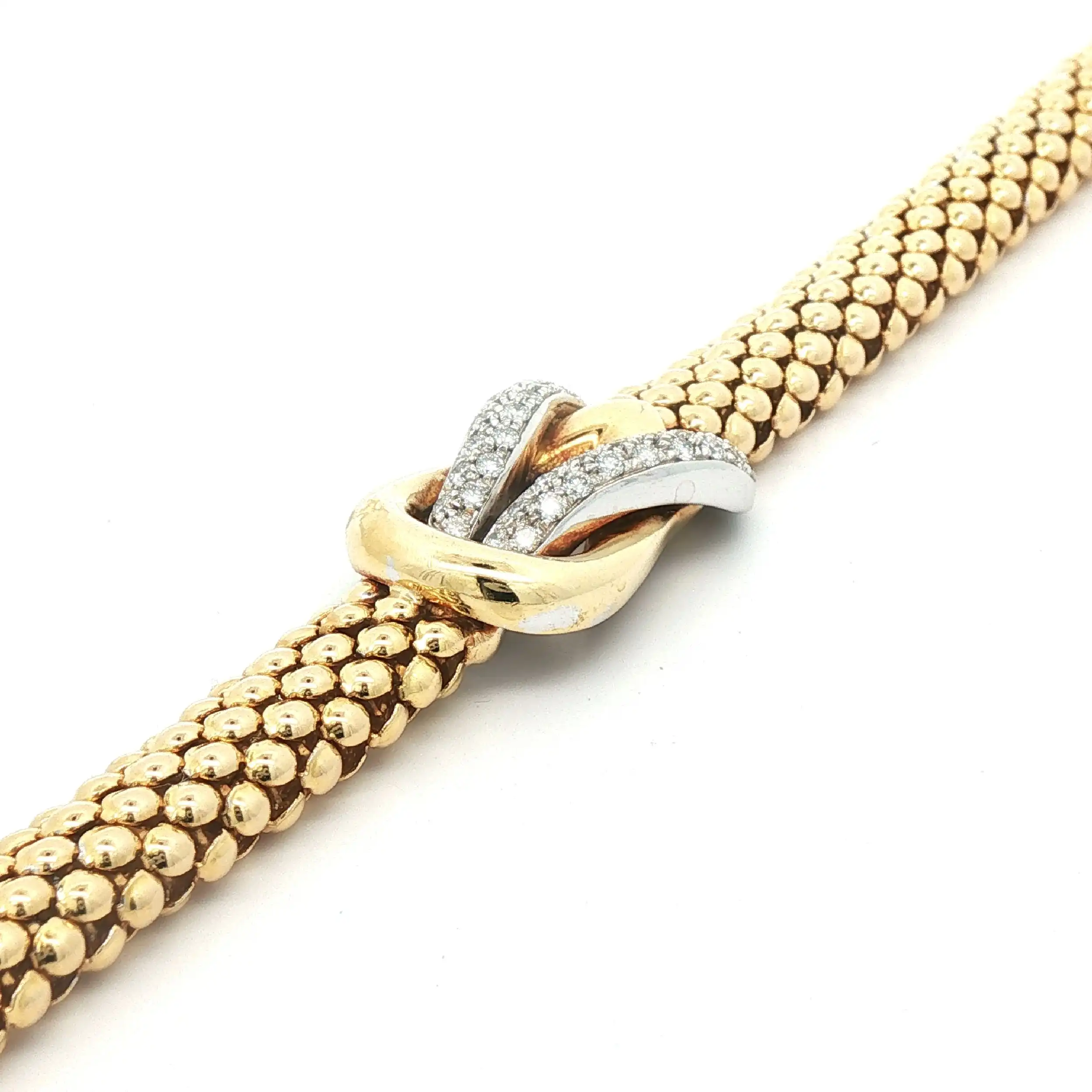Himbeer Armband Bicolor mit Brillanten