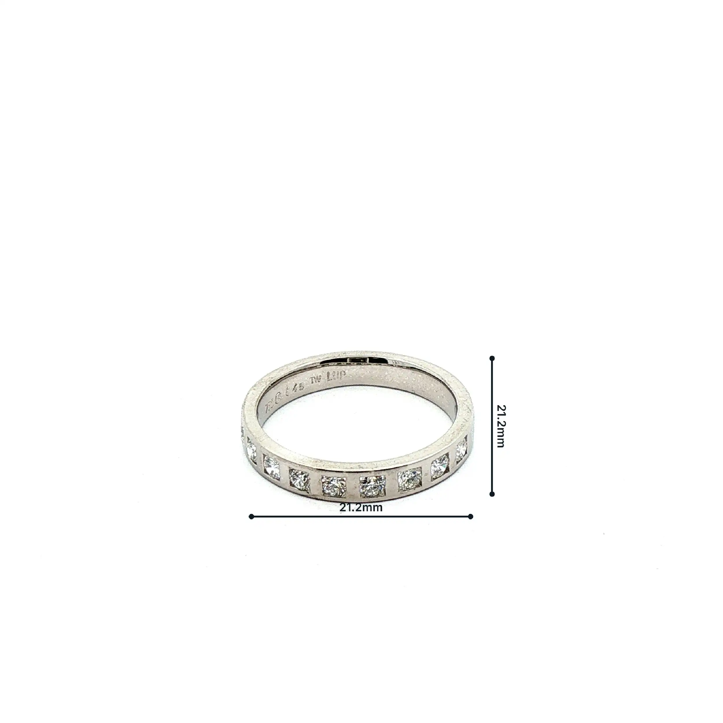 Ring Weißgold mit Brillanten Ring Weißgold mit Brillanten