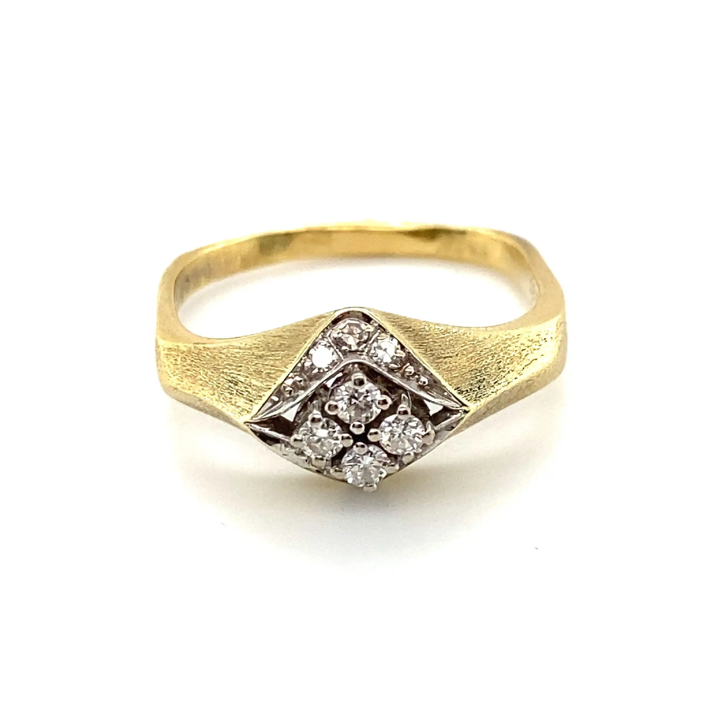 Ring mit Brillanten und Diamanten, graviert mit 0,23ct Ring mit Brillanten und Diamanten, graviert mit 0,23ct