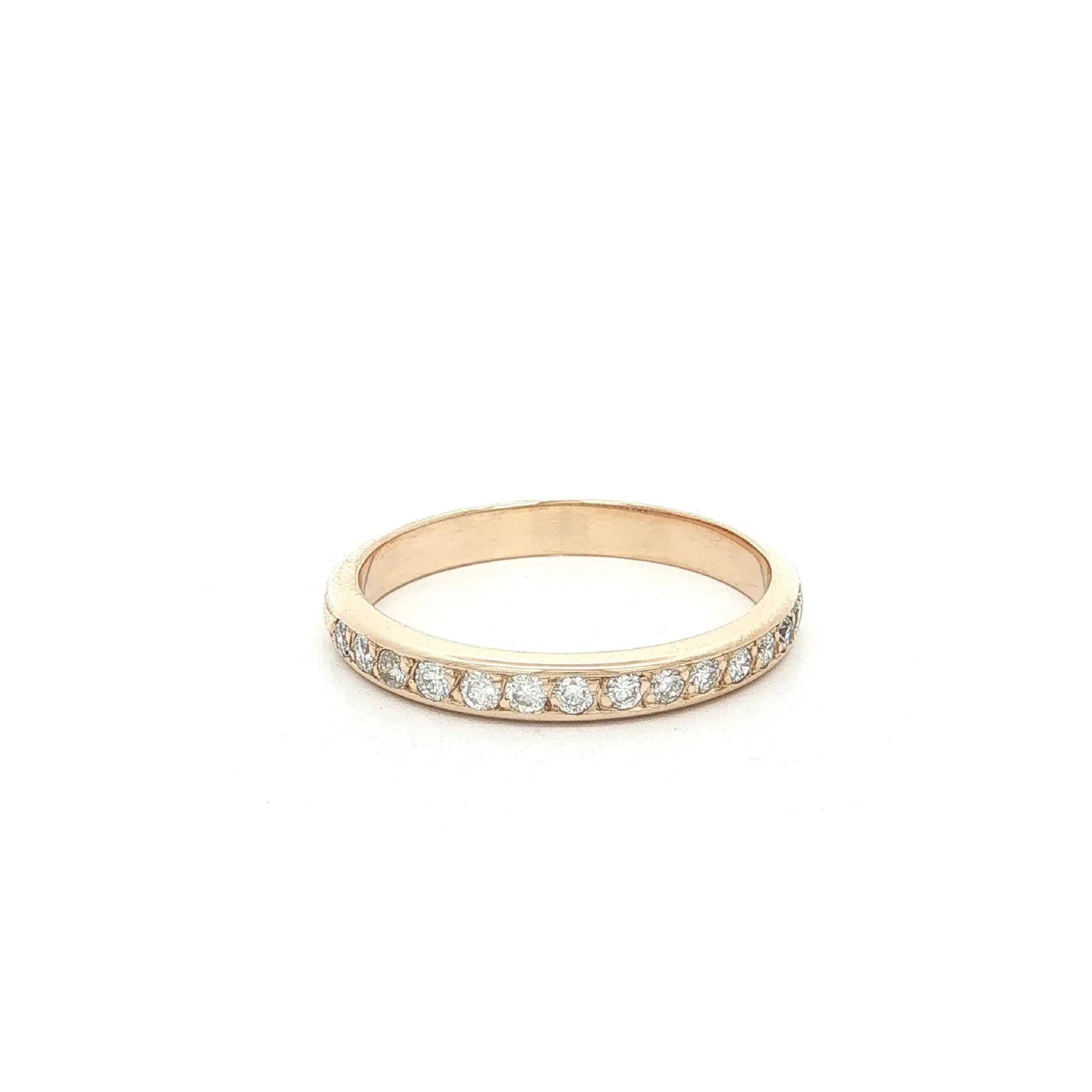Halbmemoryring Gelbgold mit Brillanten