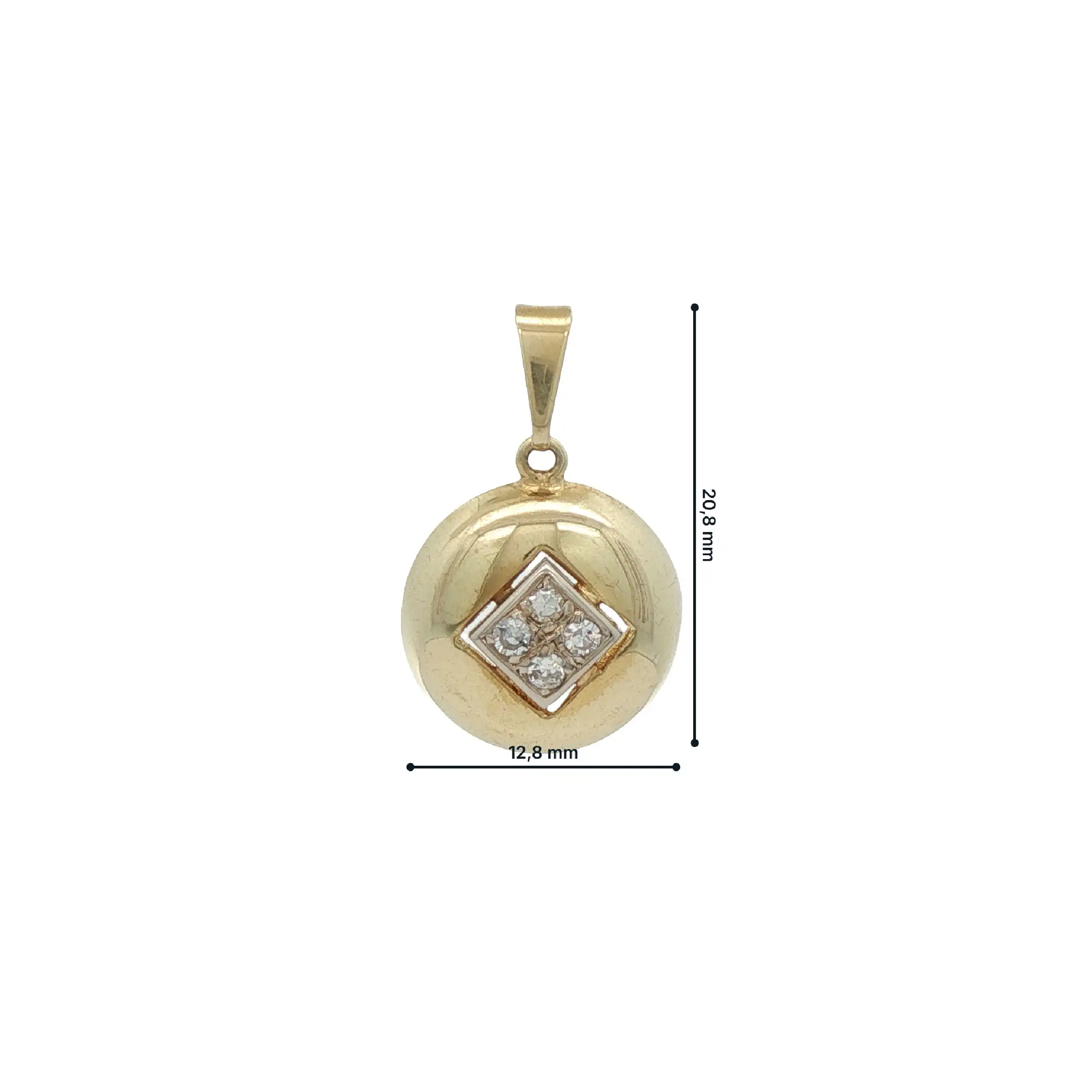 Anhänger Gelbgold mit Zirkonia