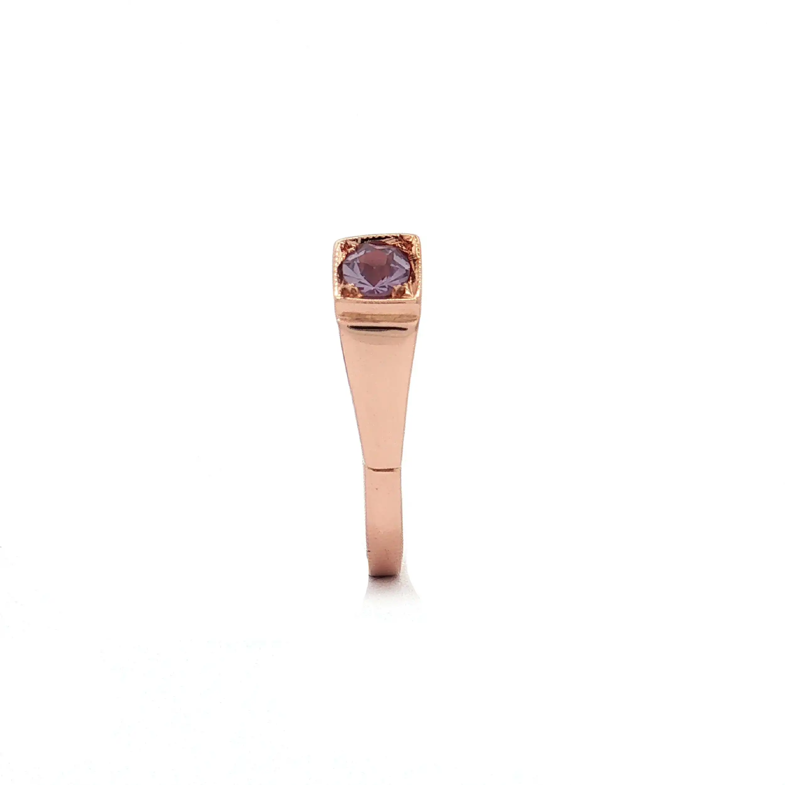 Ring Rosegold mit Farbstein