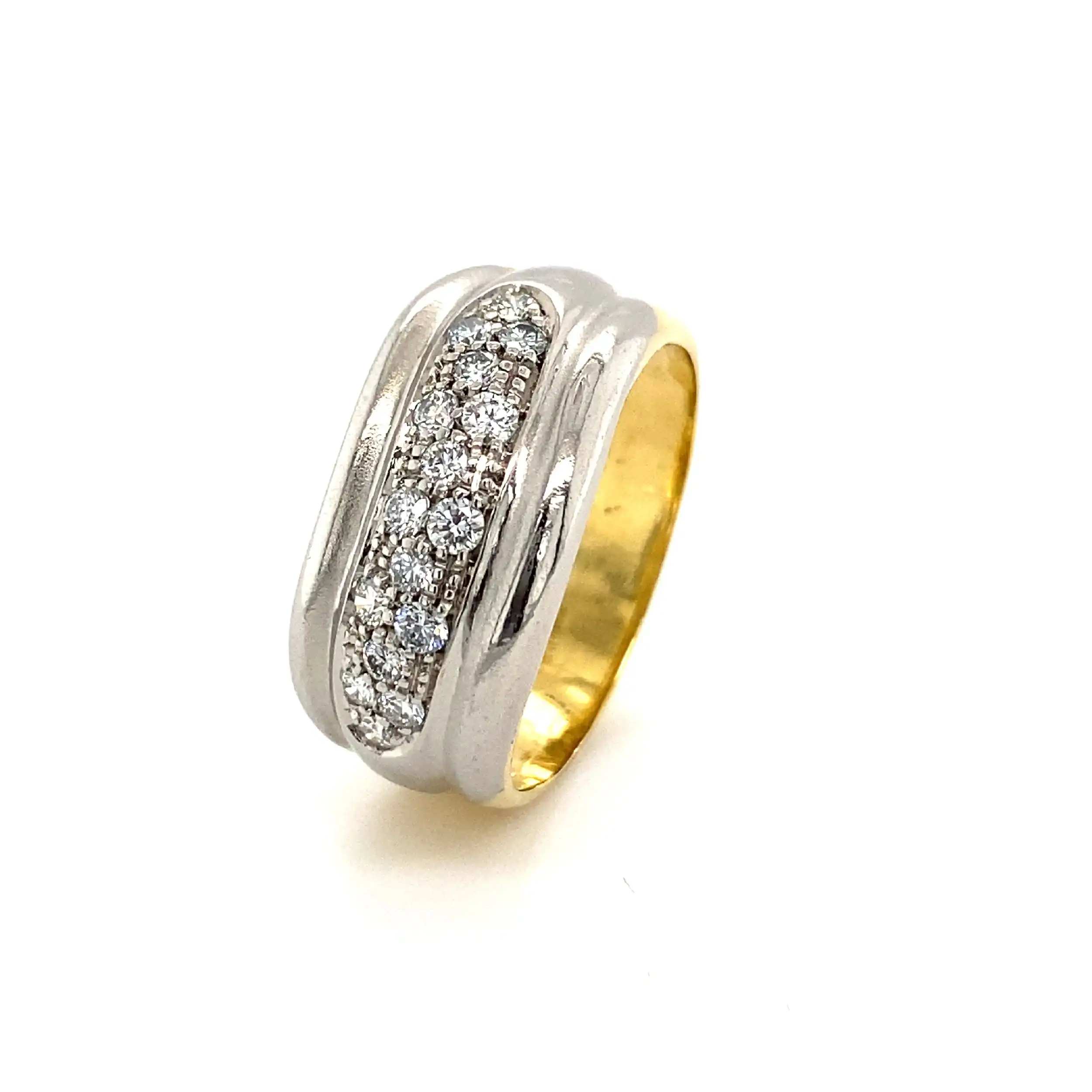 Ring Bicolor mit Brillanten Ring Bicolor mit Brillanten