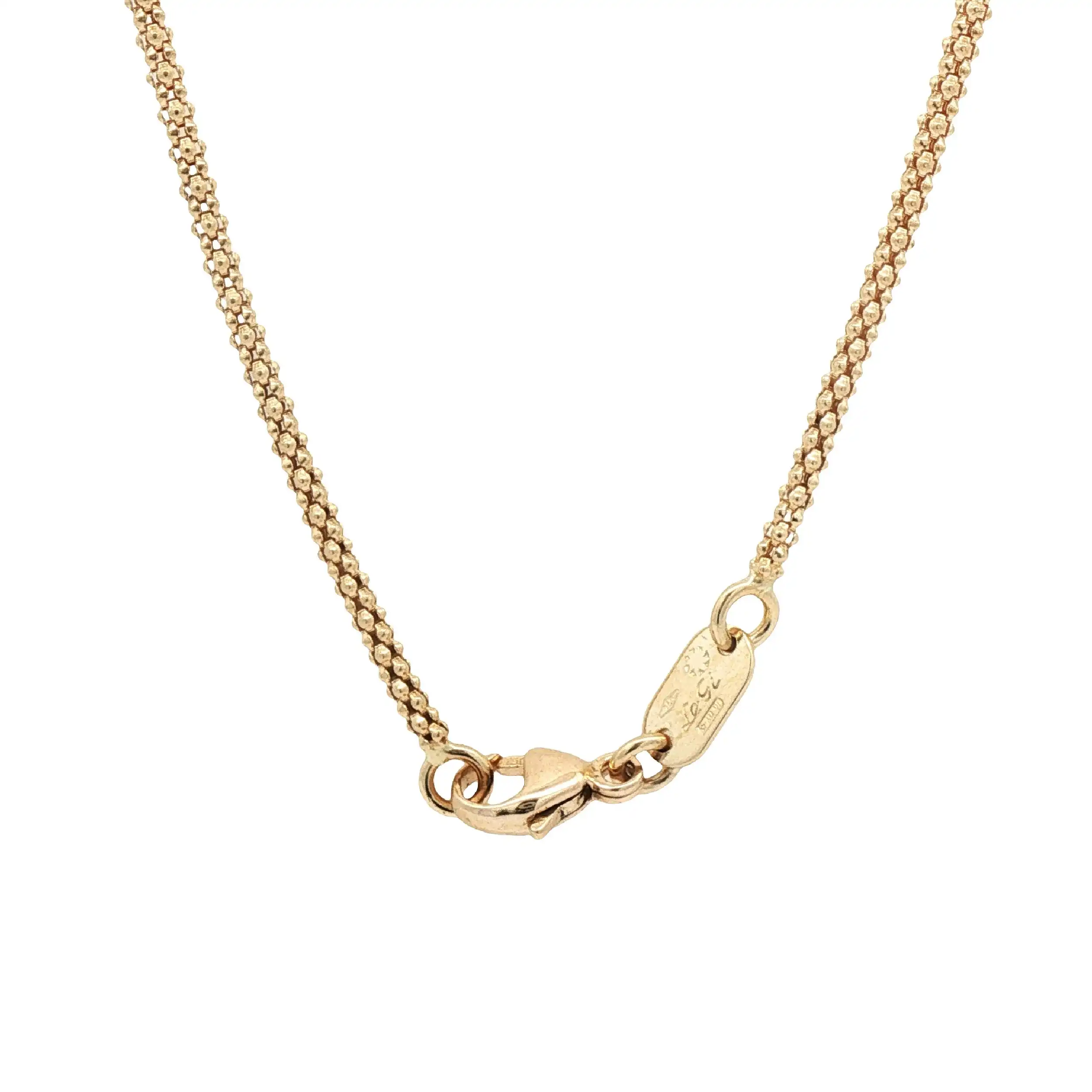 Collier Gelbgold Y mit Citrin und Topas
