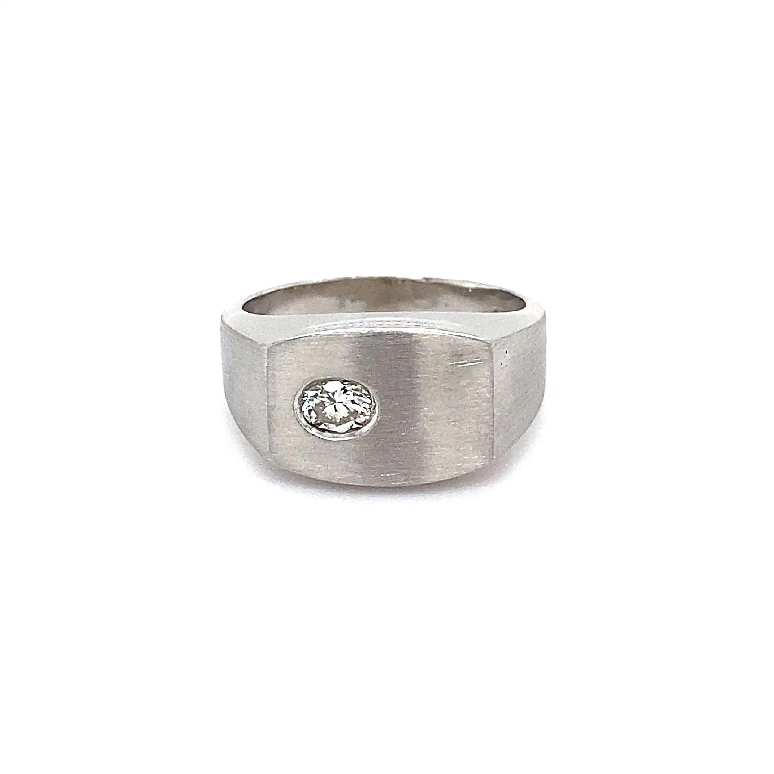 Ring Weißgold mit Brillant Ring Weißgold mit Brillant