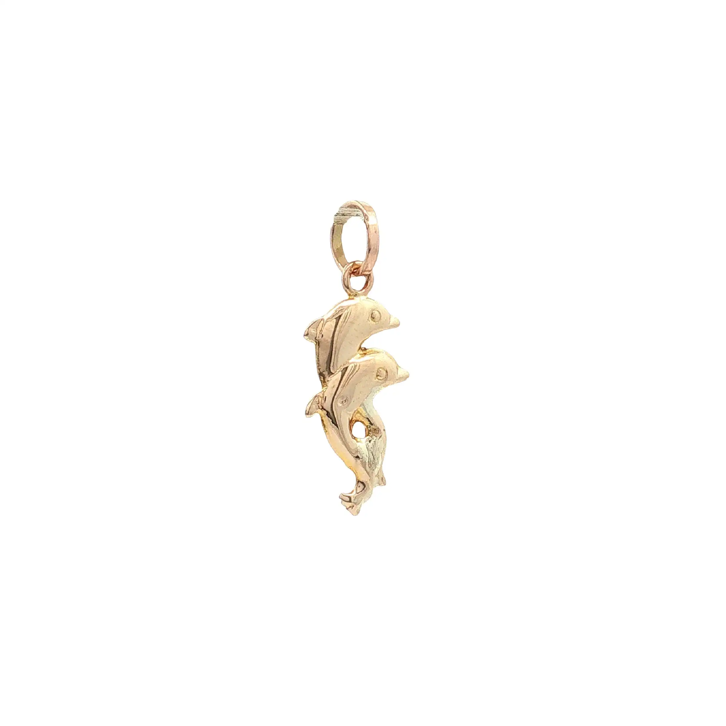 Anhänger Delfine Gelbgold