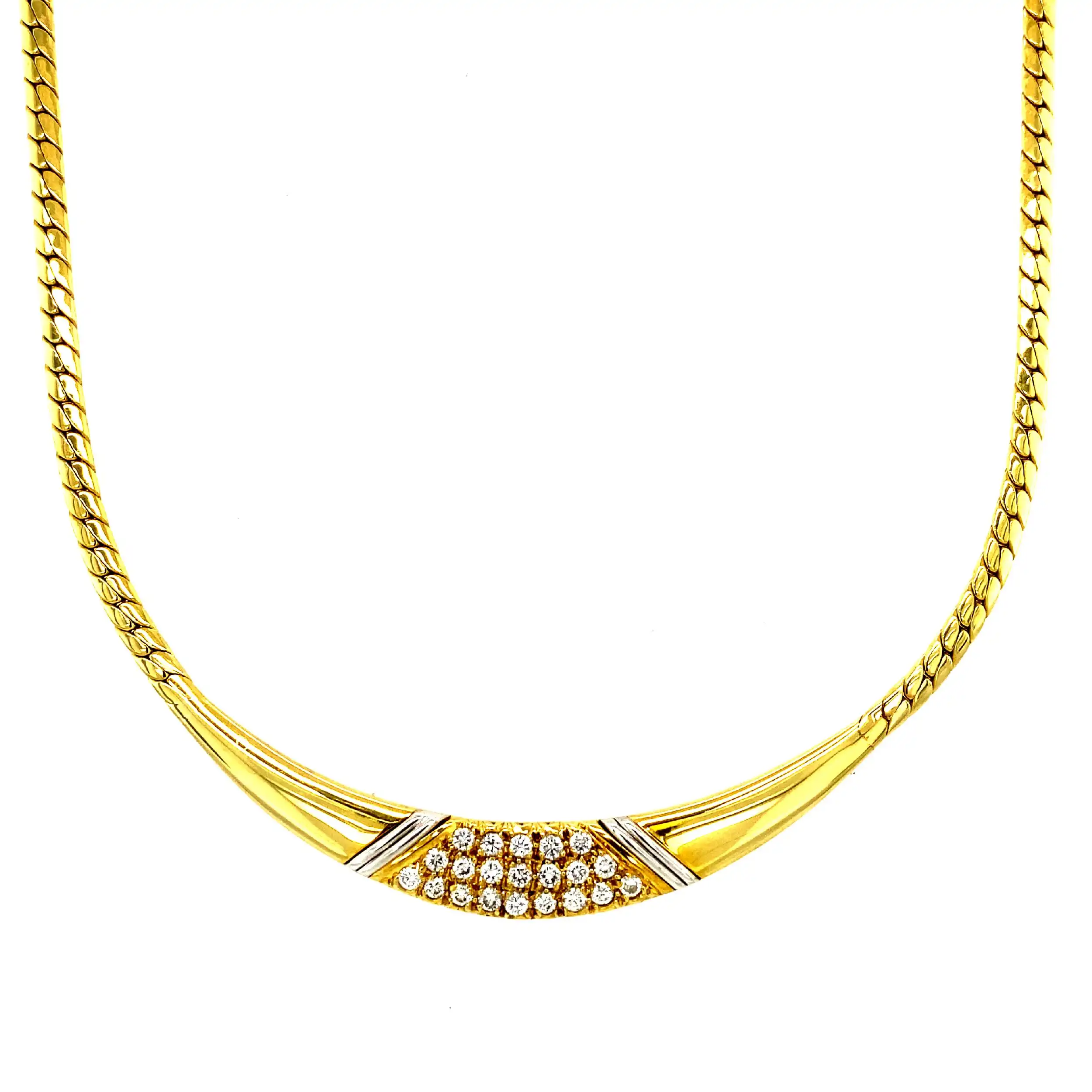 Collier Bicolor mit Brillanten Collier Bicolor mit Brillanten