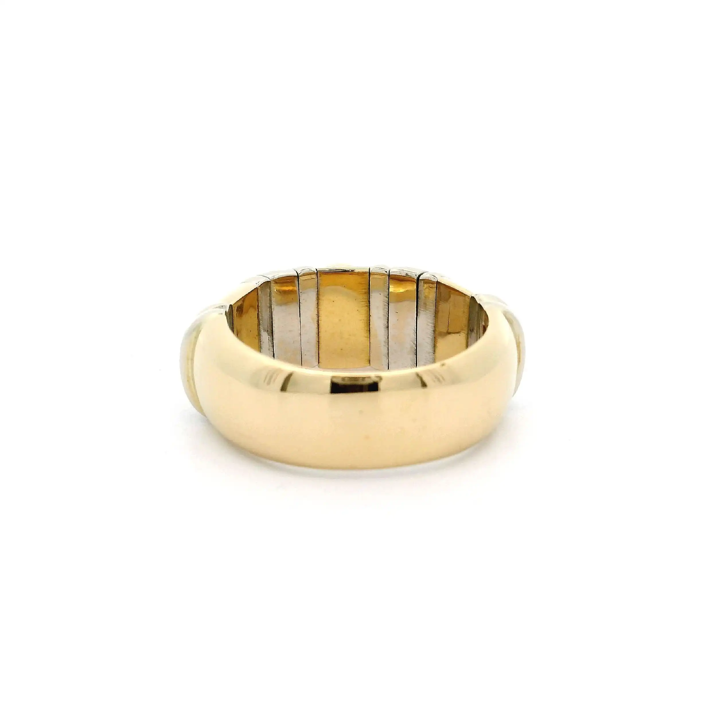 Ring Bicolor mit Saphir Cabochon & Brillanten Ring Bicolor mit Saphir Cabochon & Brillanten