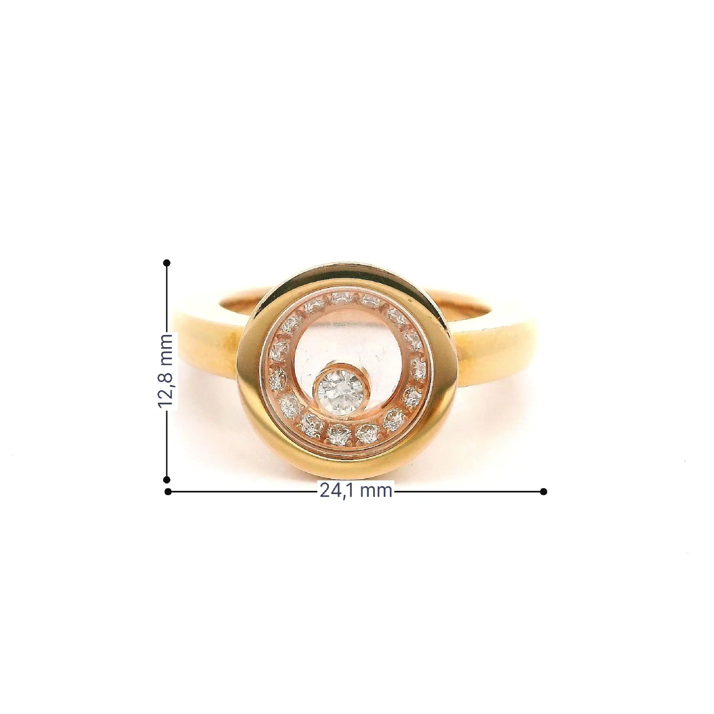 Ring Gelbgold Chopard Happy Diamonds mit Box und Papieren Ring Gelbgold Chopard Happy Diamonds mit Box und Papieren