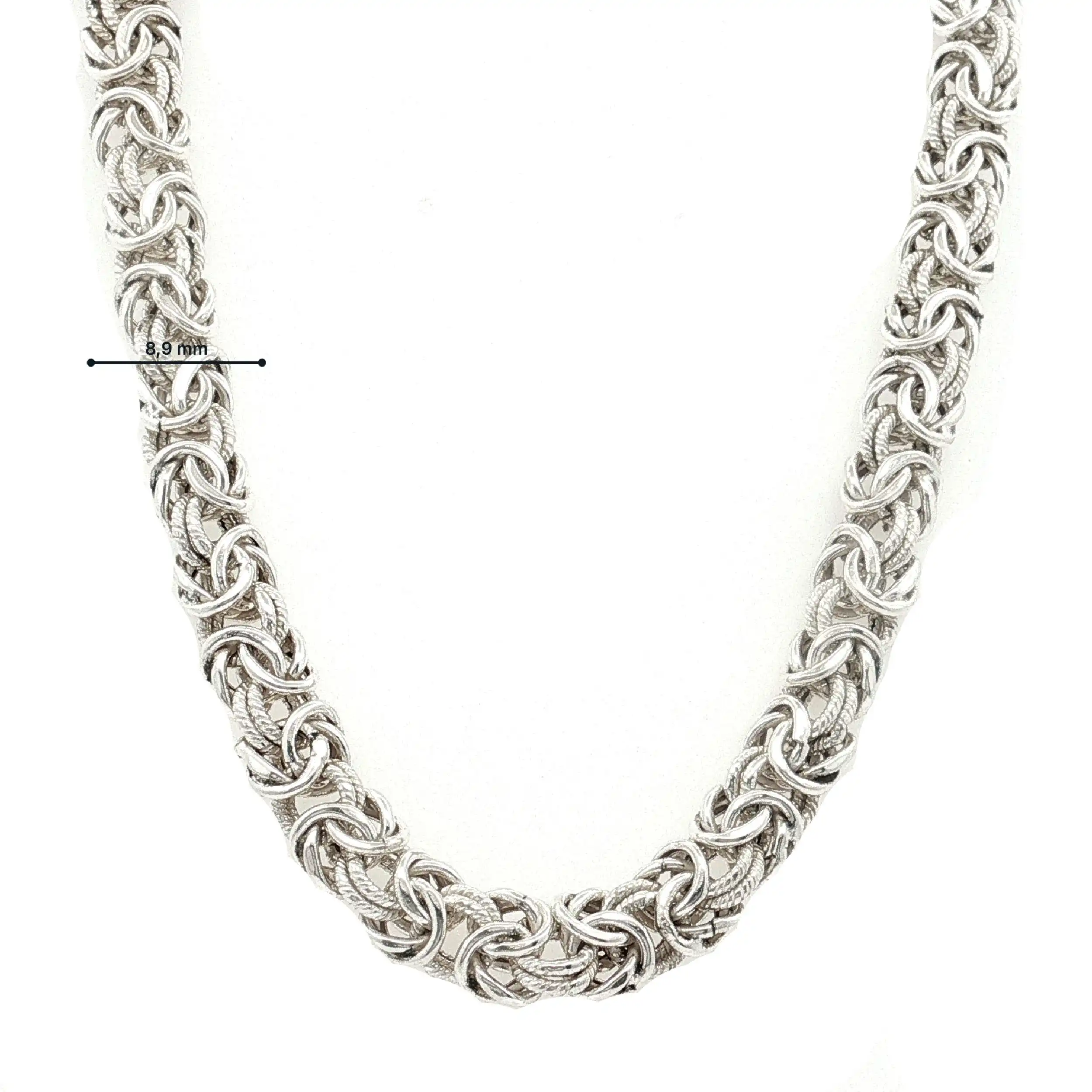 Königskette flach Silber