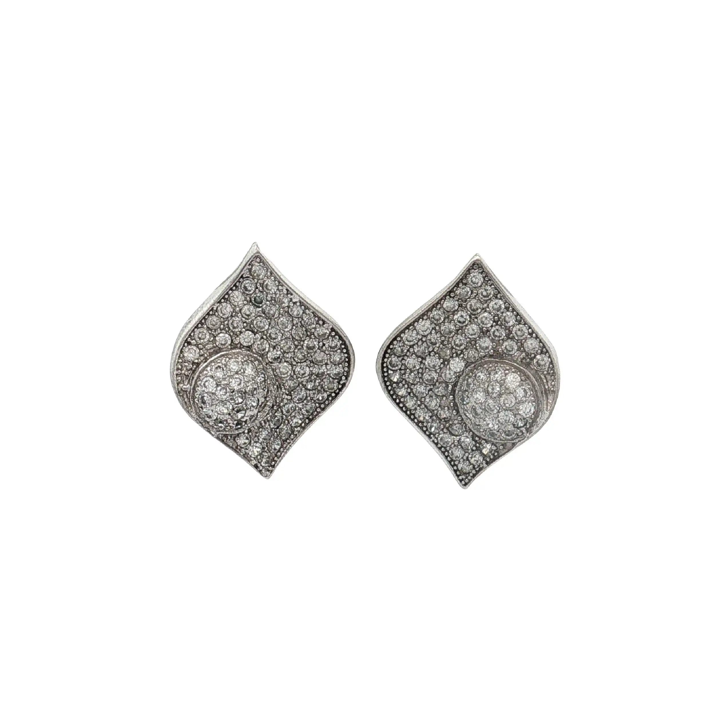 Paar Ohrringe Silber mit Zirkonia