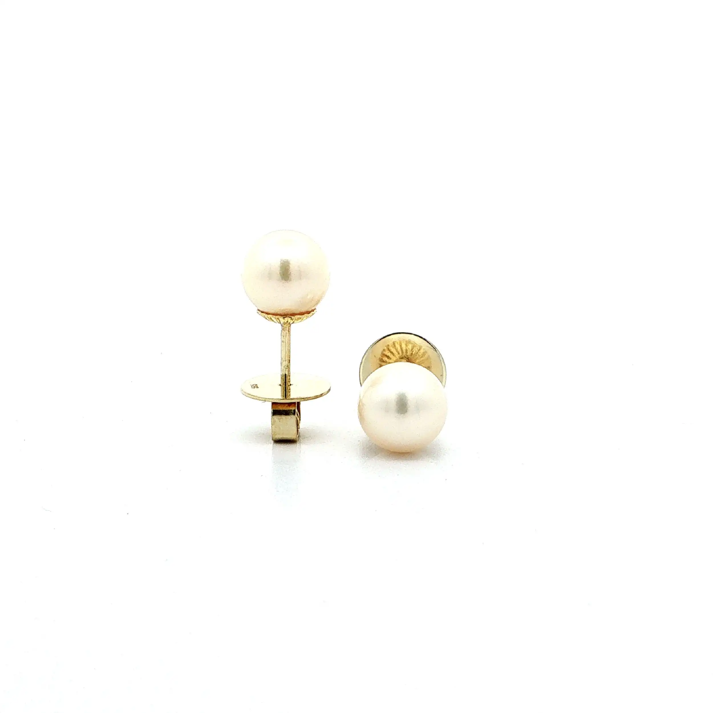Ohrstecker Gelbgold mit Perle