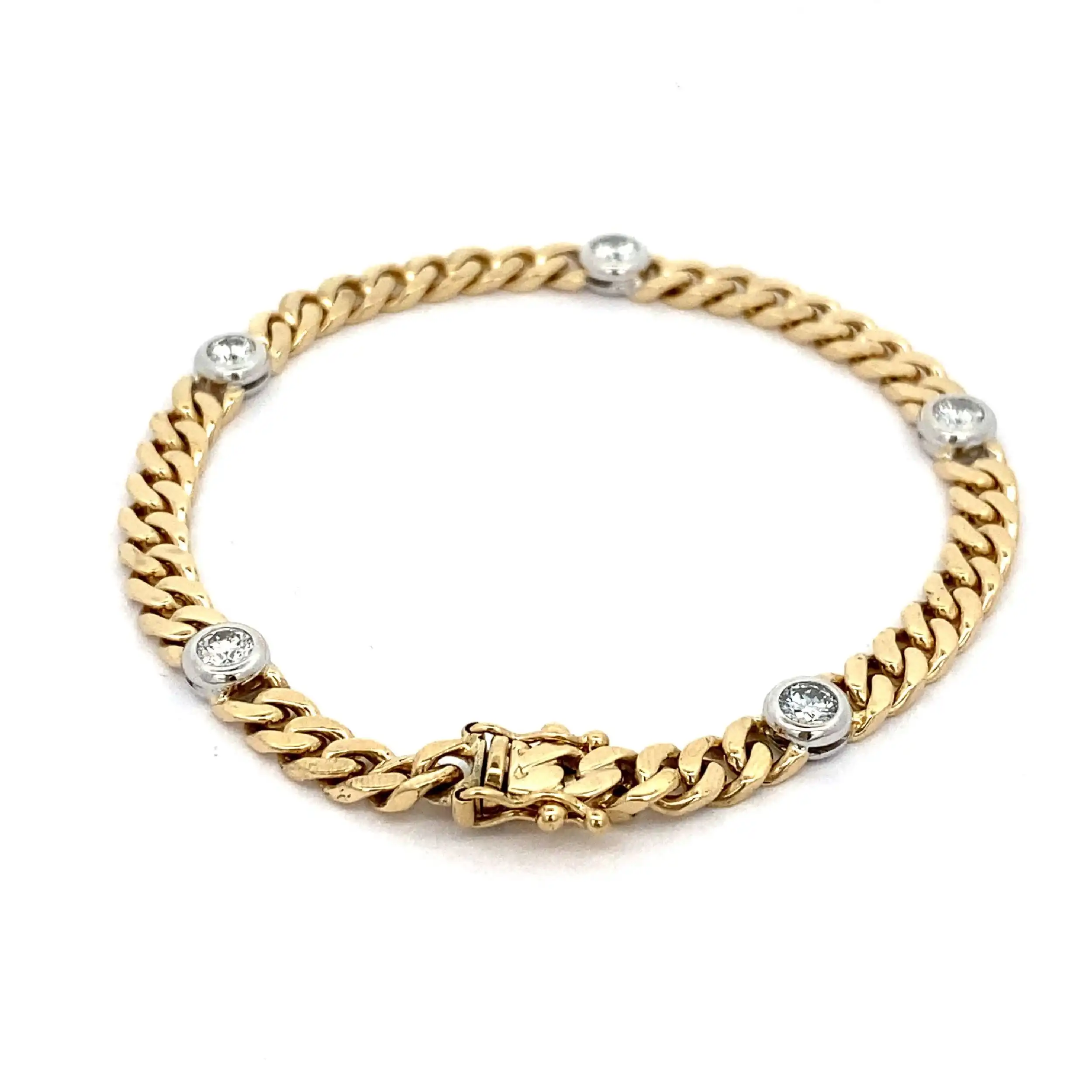 Armband Bicolor mit Brillanten Armband Bicolor mit Brillanten