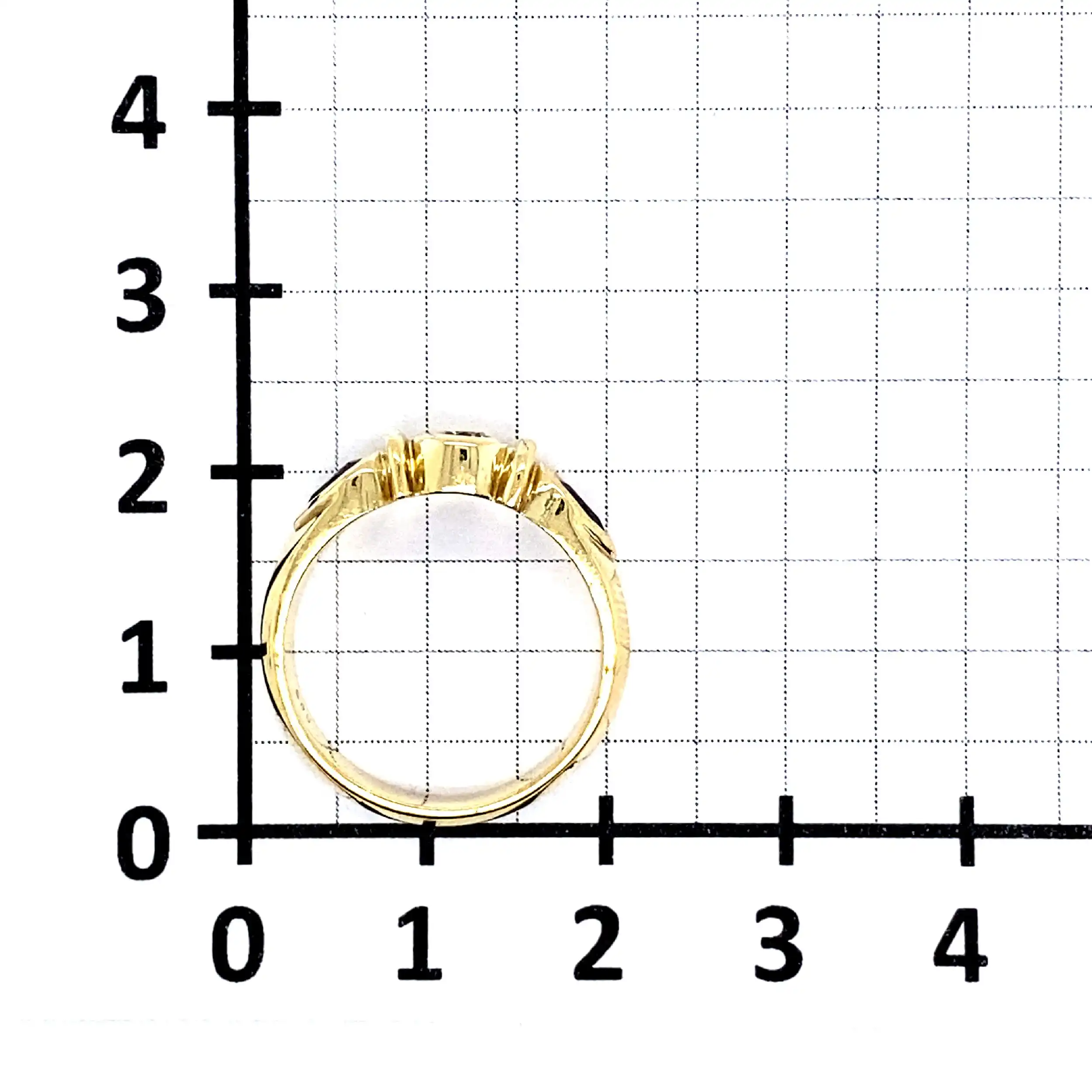 Ring Gelbgold mit Brillant und Saphiren Ring Gelbgold mit Brillant und Saphiren
