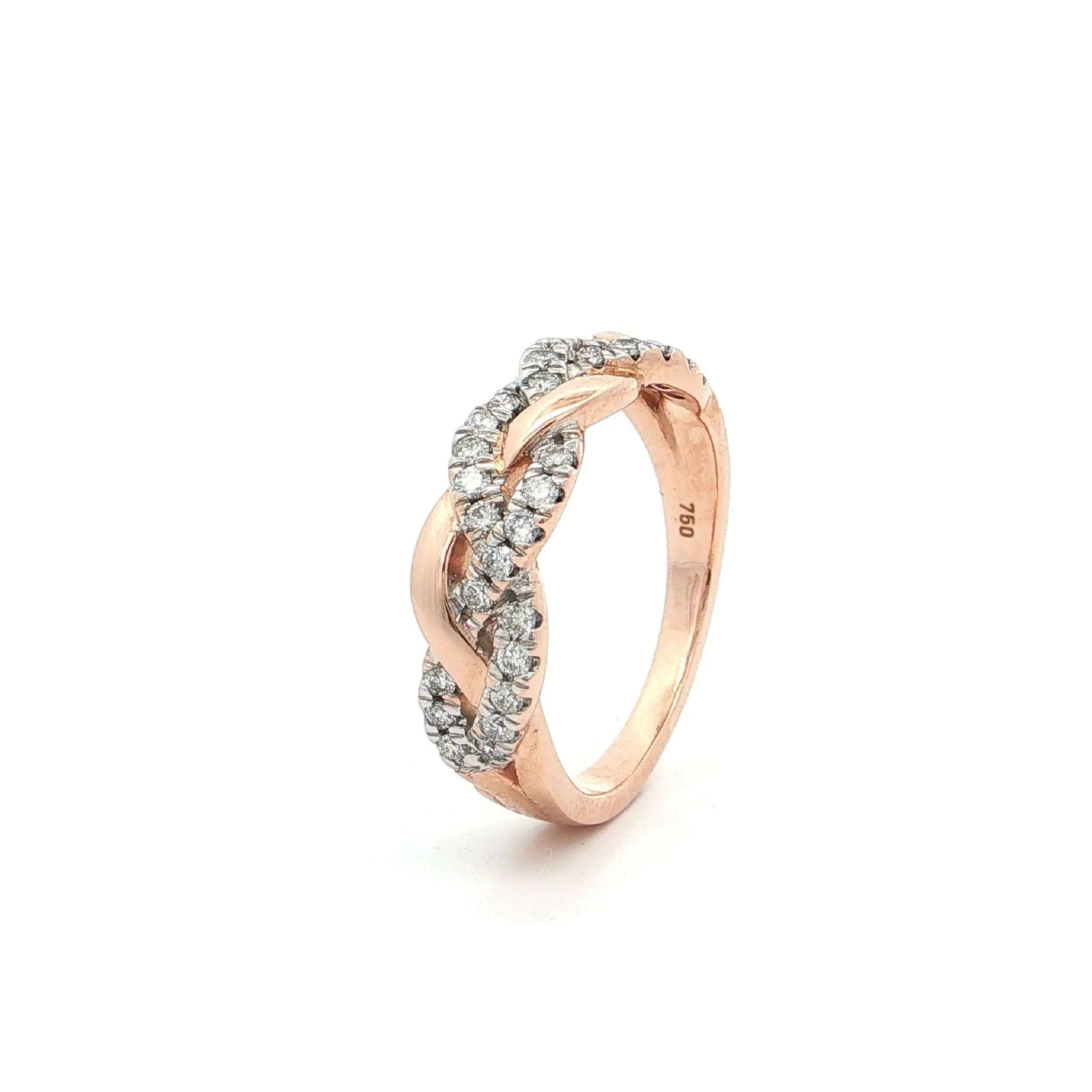 Ring Roségold mit Brillanten Ring Roségold mit Brillanten