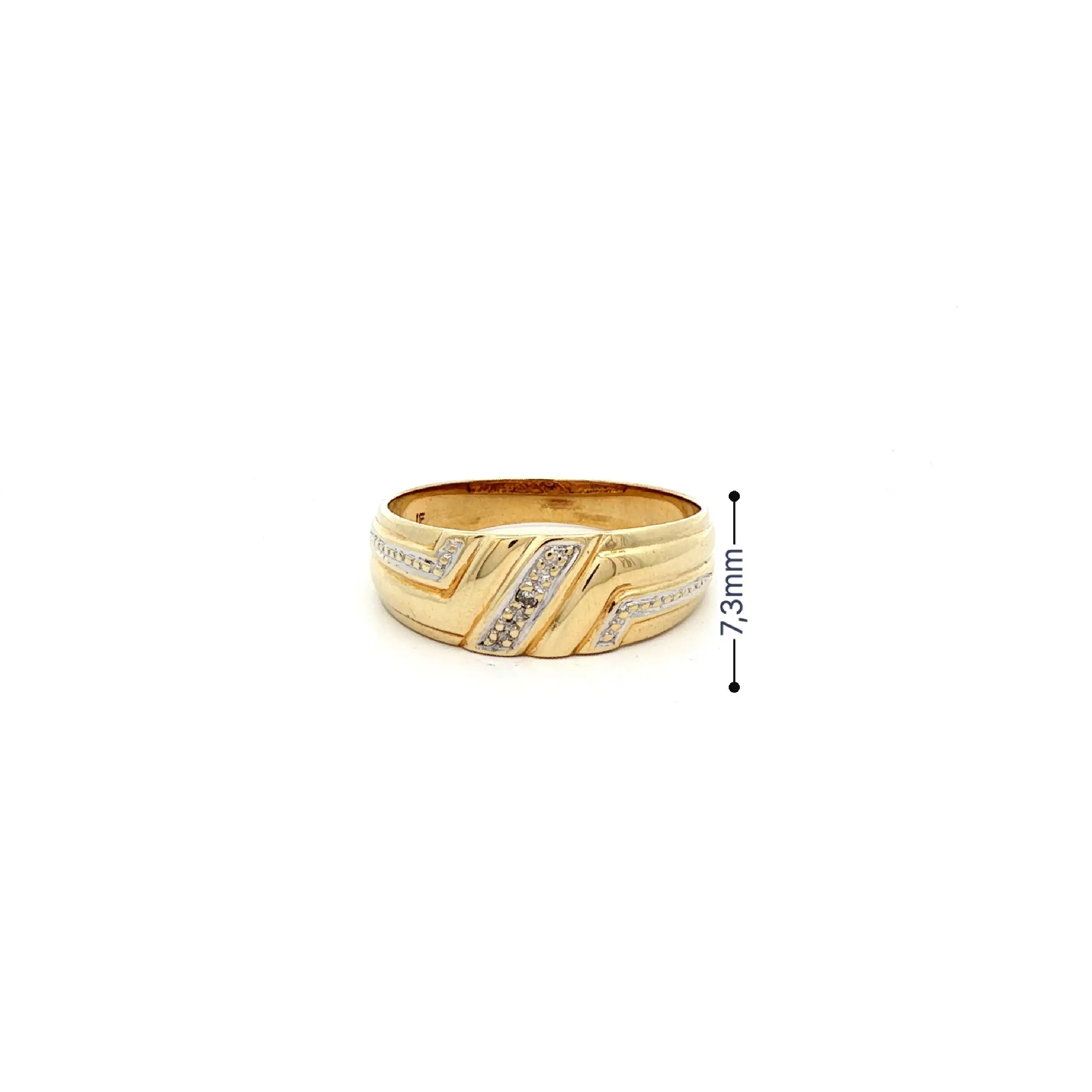 Ring Bicolor mit Diamant Ring Bicolor mit Diamant