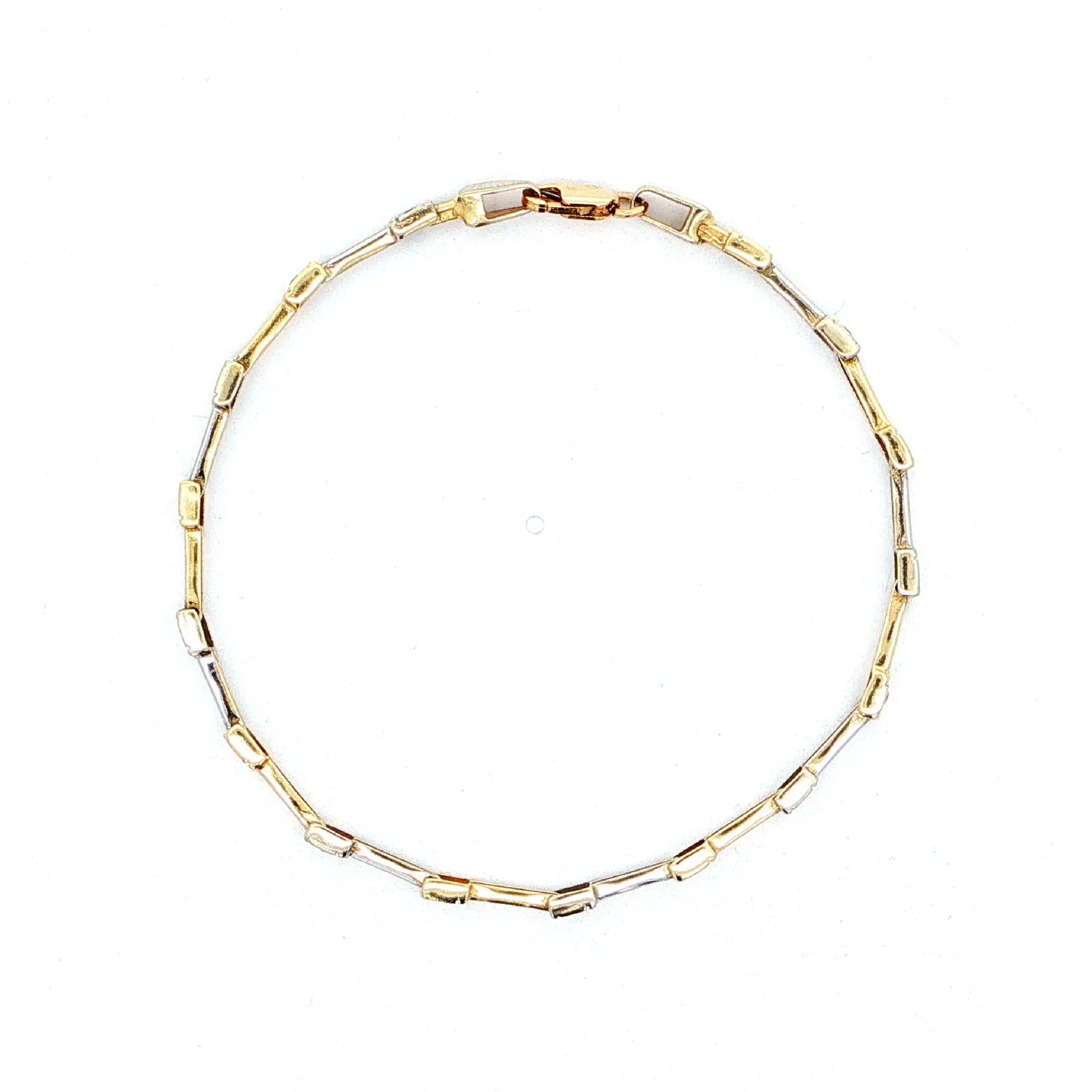 Tennis-Armband Bicolor mit Zirkonia