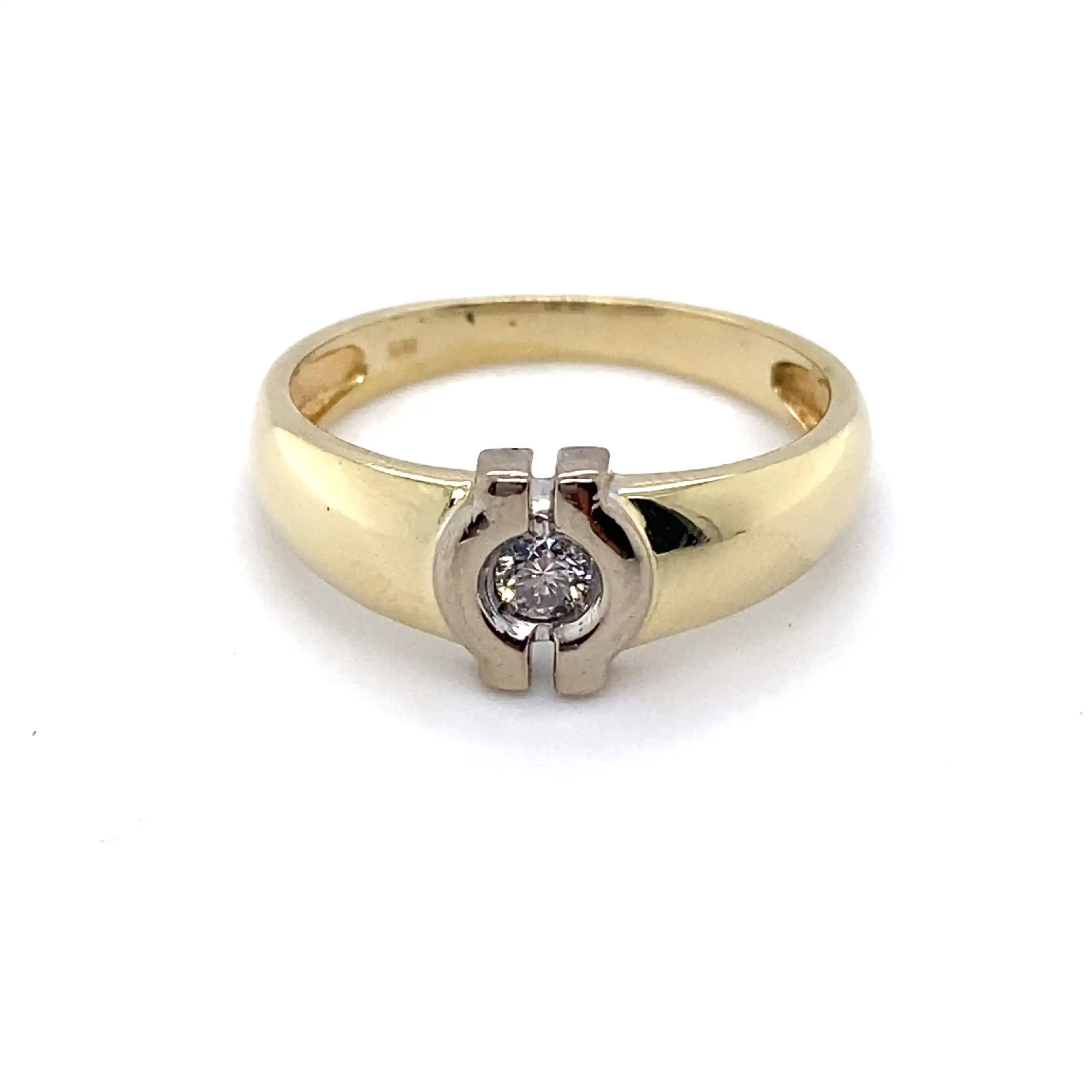 Ring Gelbgold mit Brillant Ring Gelbgold mit Brillant