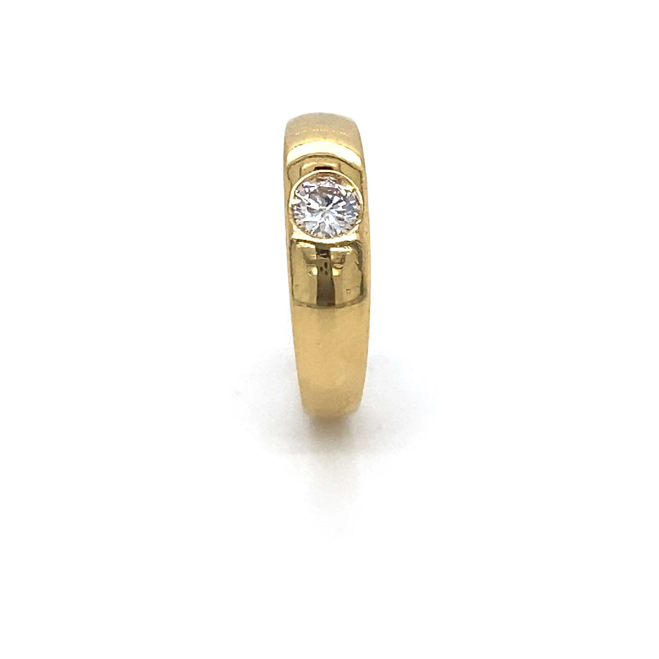 Ring Gelbgold mit Solitär Brillant Ring Gelbgold mit Solitär Brillant