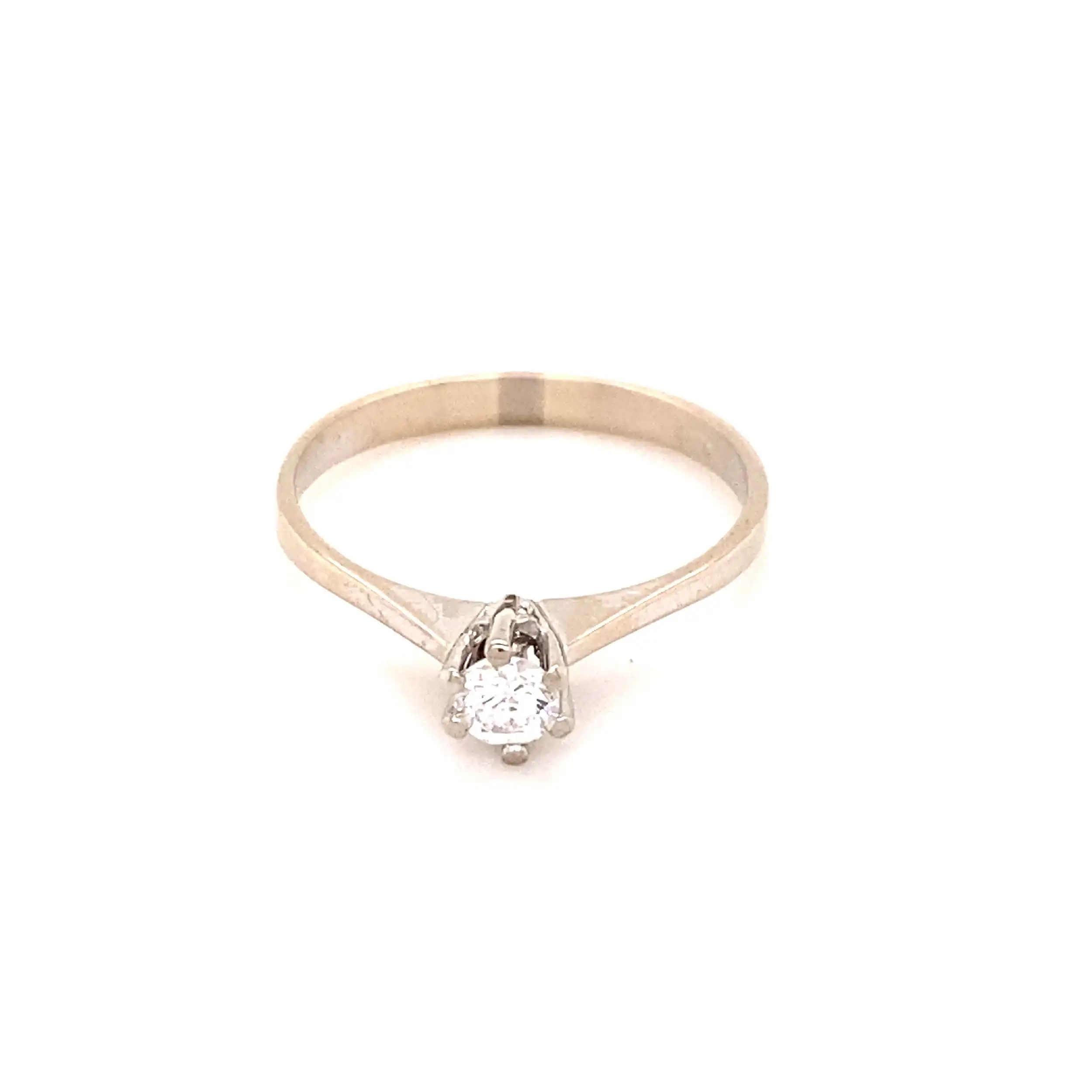 Ring Weißgold mit Solitär Brillant Ring Weißgold mit Solitär Brillant