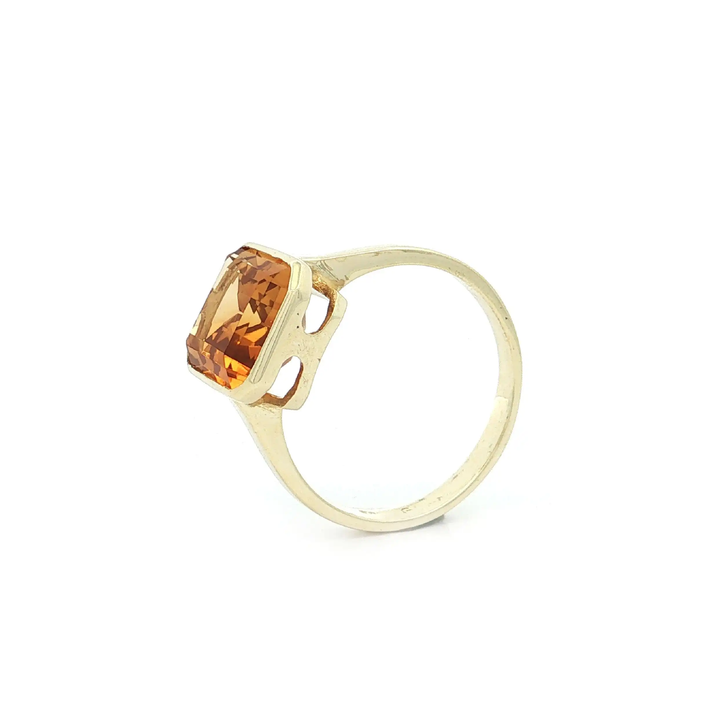 Ring Gelbgold mit Citrin