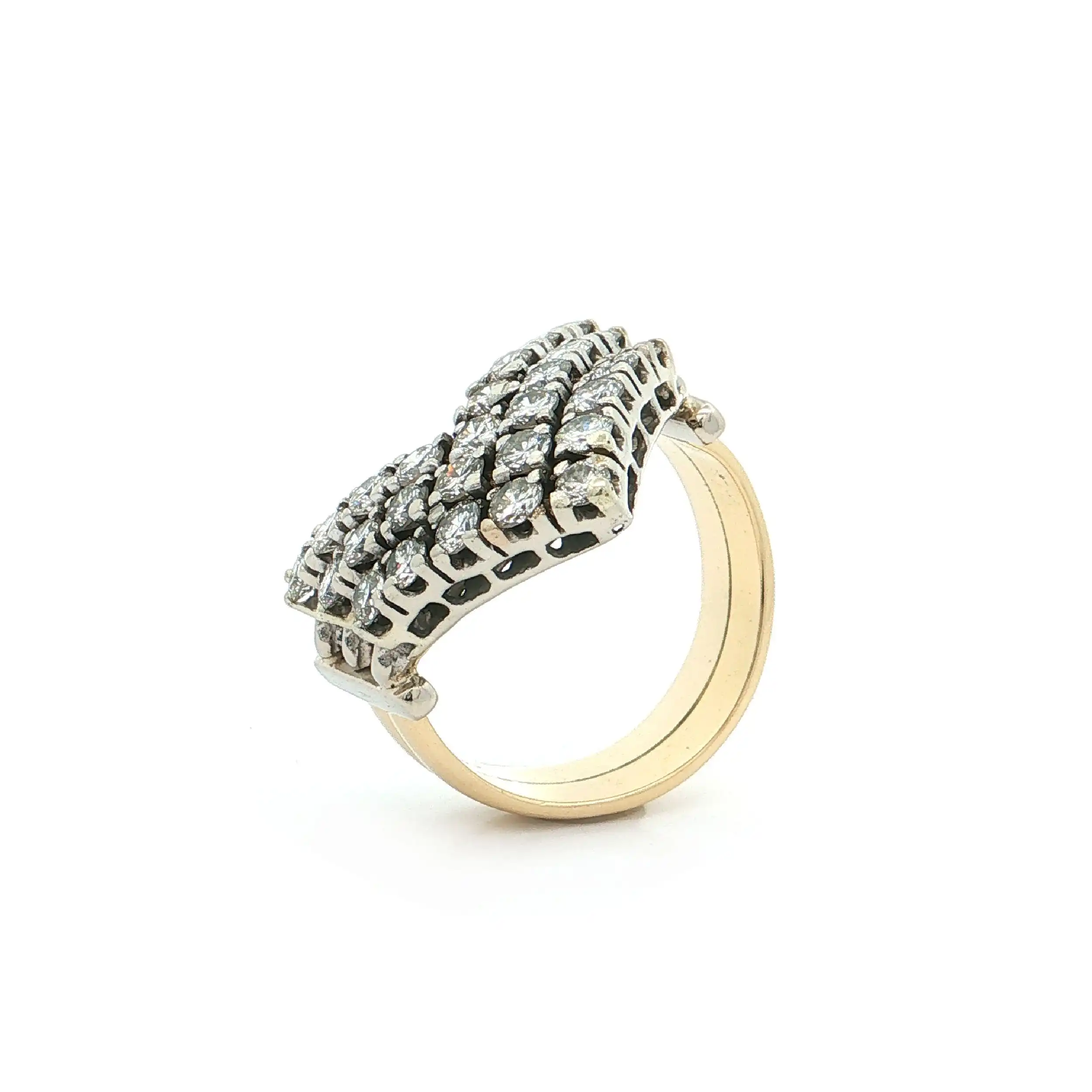 Ring Bicolor mit Brillanten