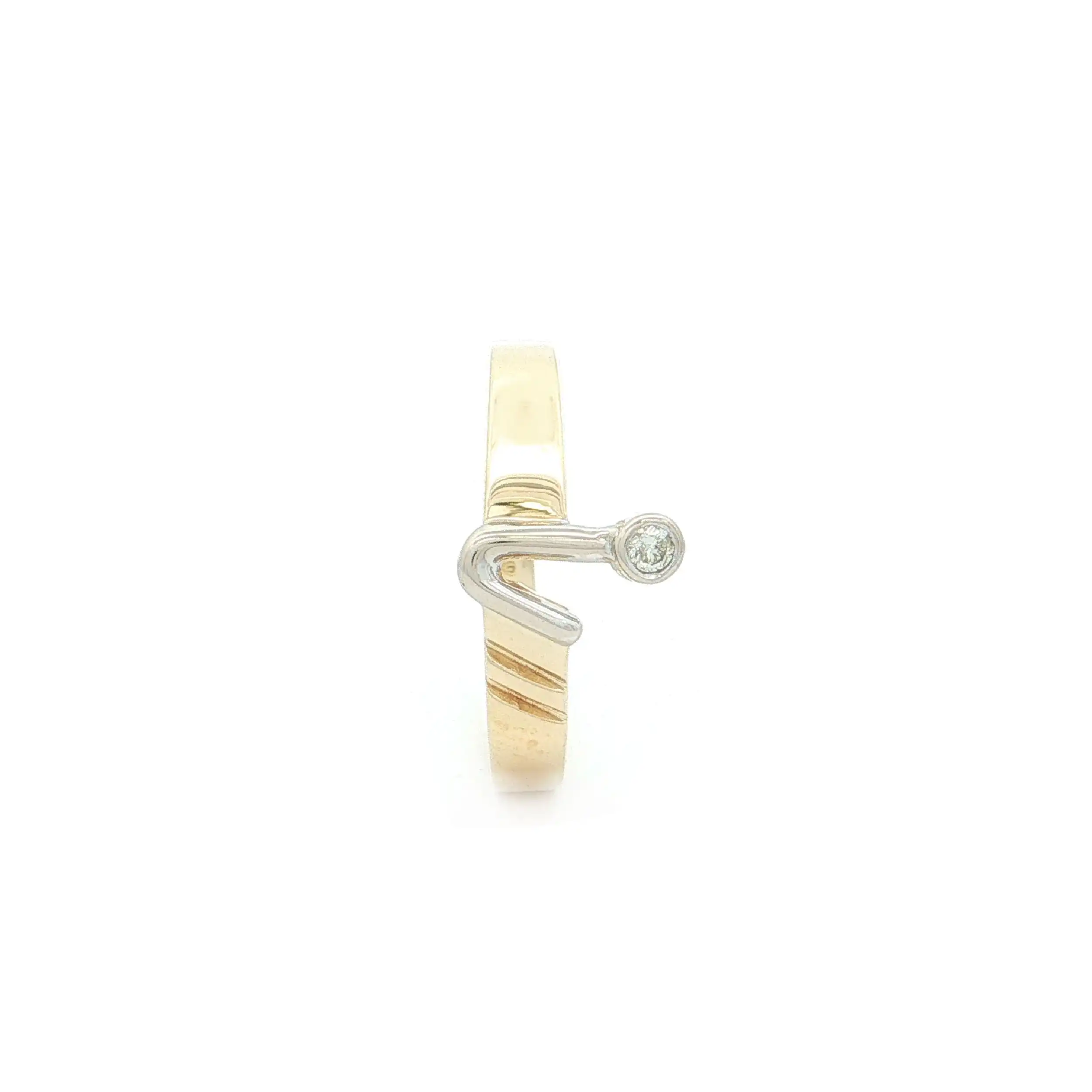 Ring Bicolor mit Brillant Ring Bicolor mit Brillant