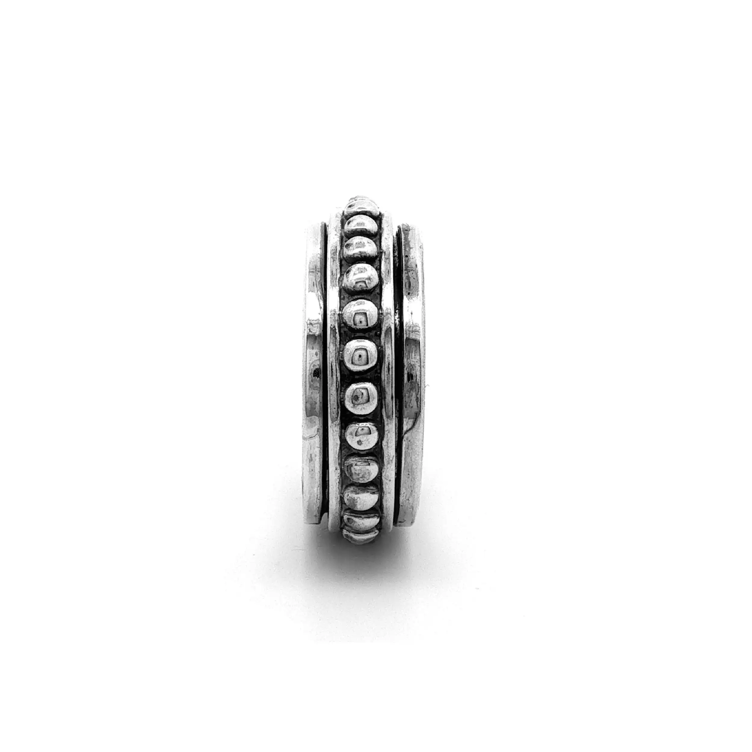Herrenring Silber mit drehbarem Element