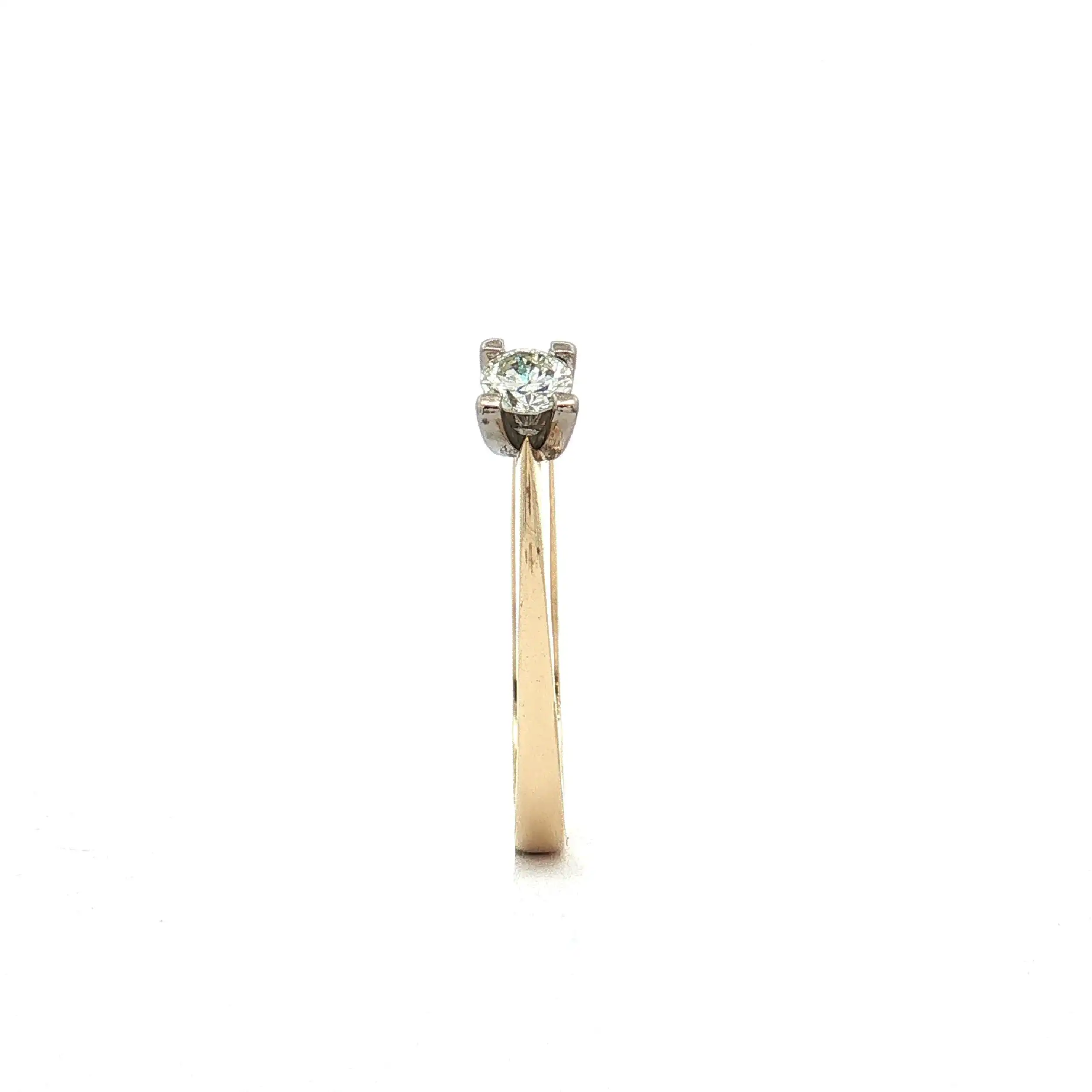 Ring Gelbgold mit Brillant Solitär