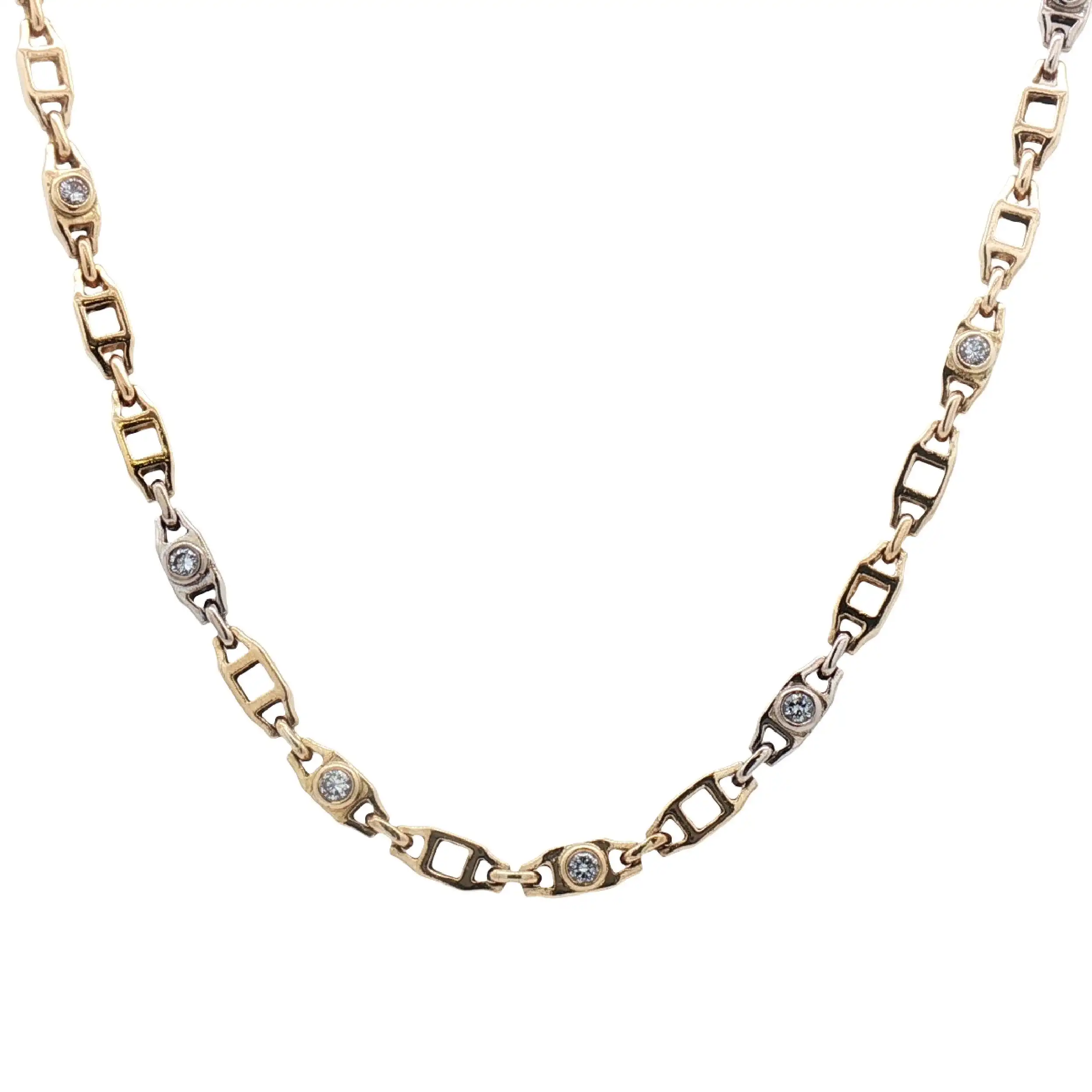 Kette Bicolor mit Brillanten