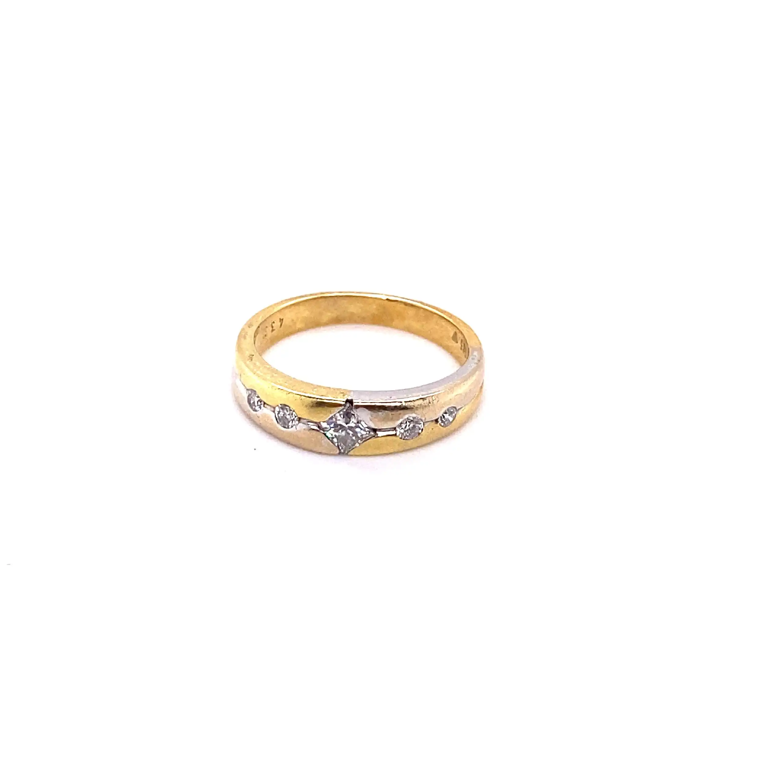 Ring Bicolor mit Brillanten