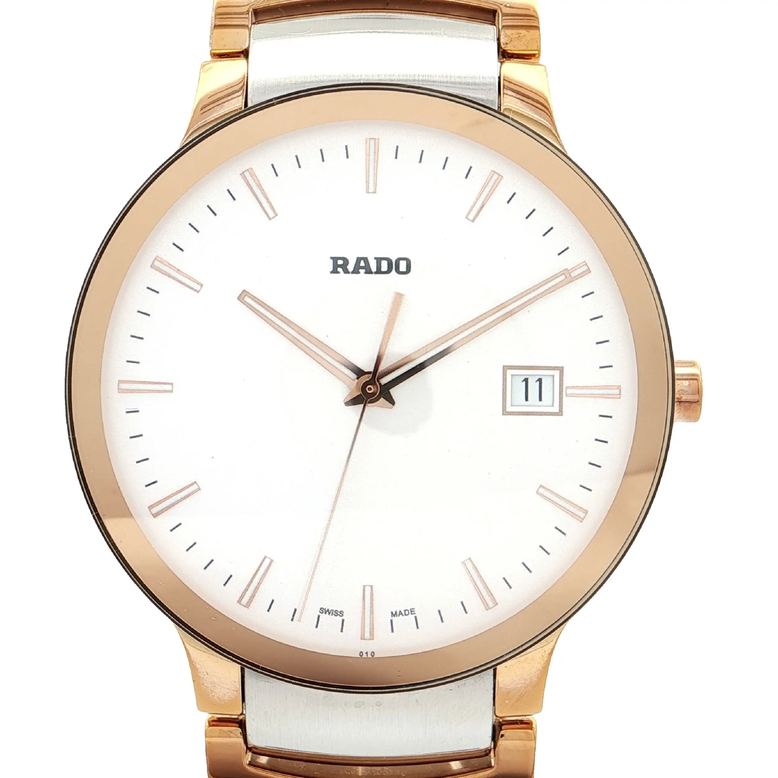 Herrenuhr Rado Centrix Quartz Stahl / Keramik 38mm Ref.115.0554.3