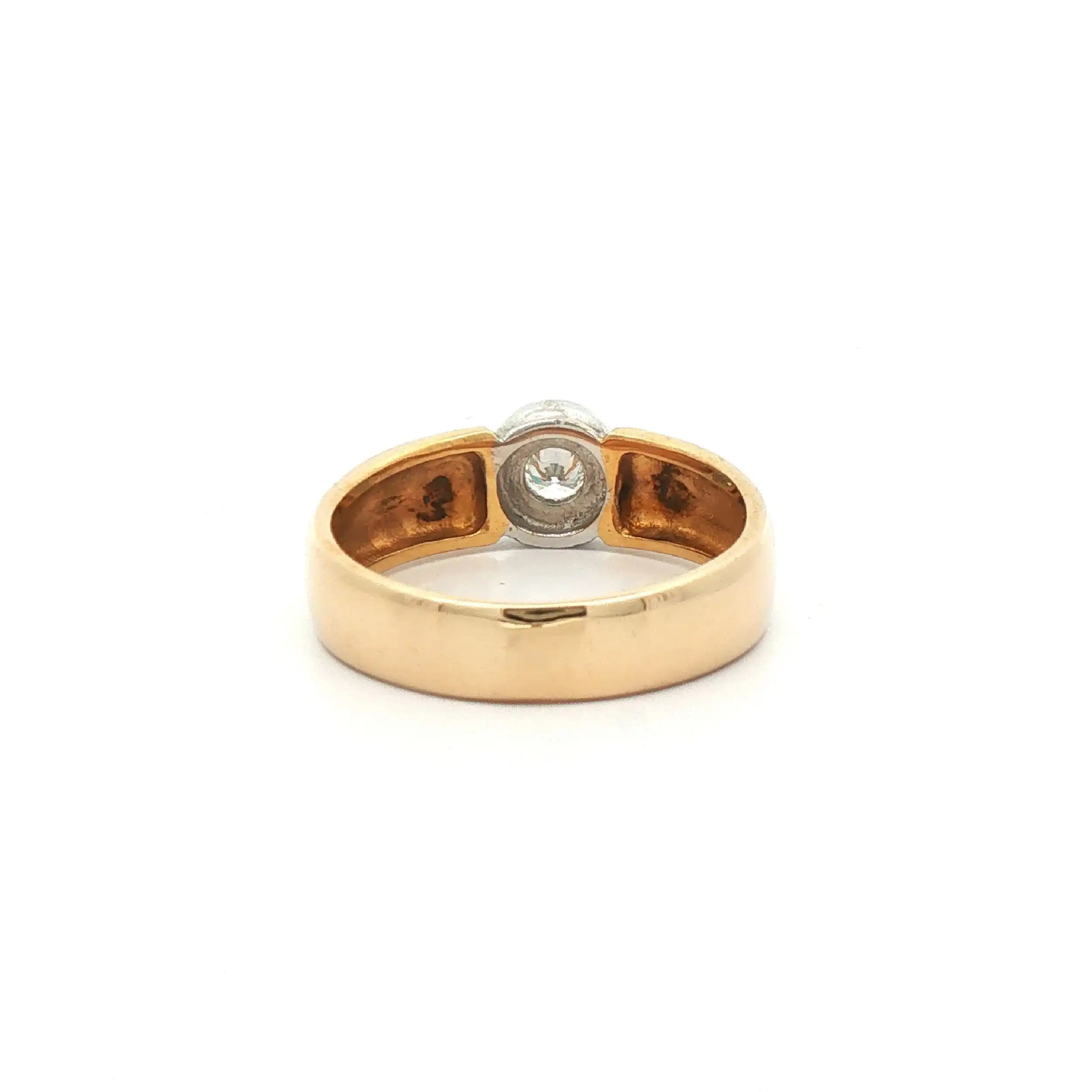 Ring Bicolor mit Brillant Ring Bicolor mit Brillant