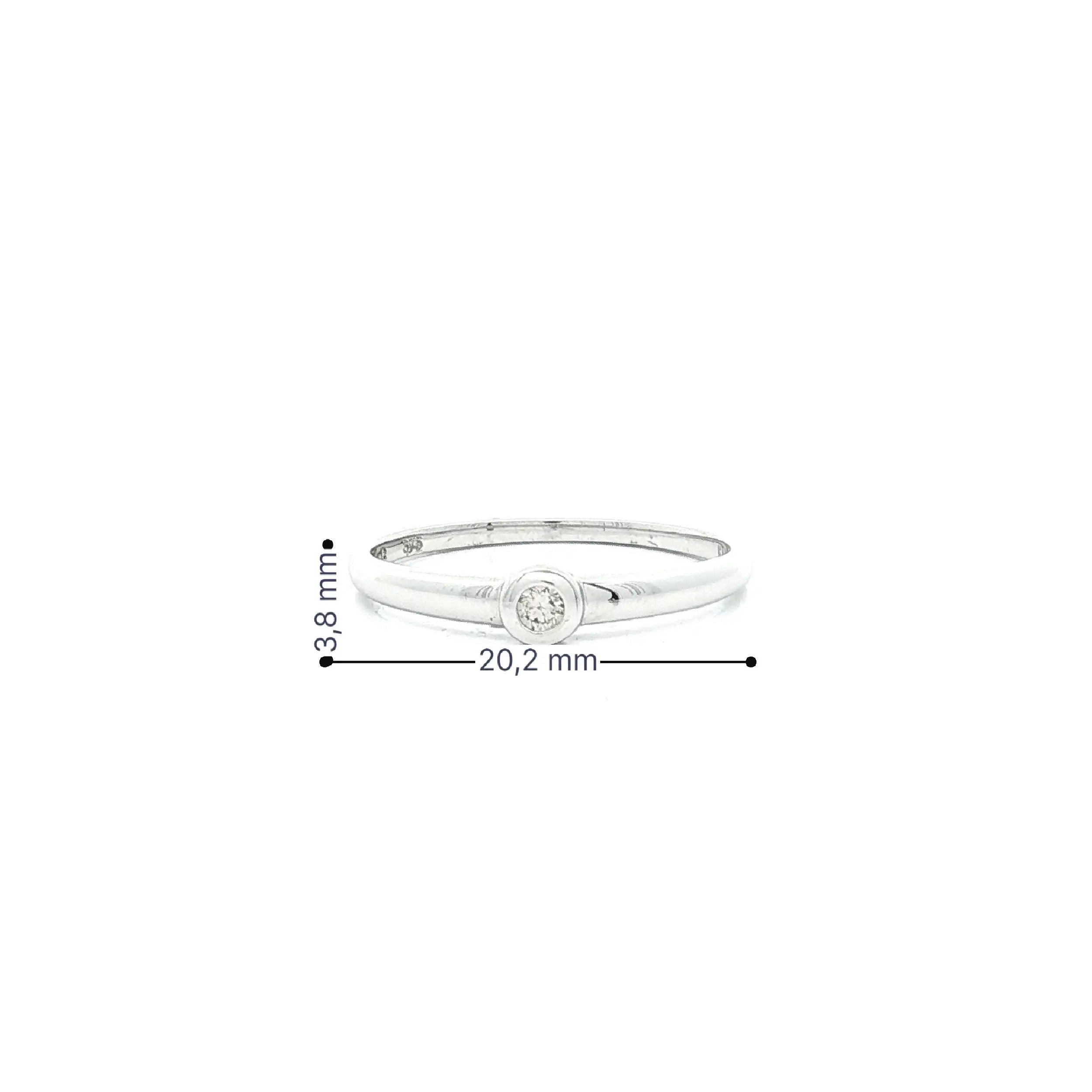 Ring Weißgold mit Brillant Solitär Ring Weißgold mit Brillant Solitär