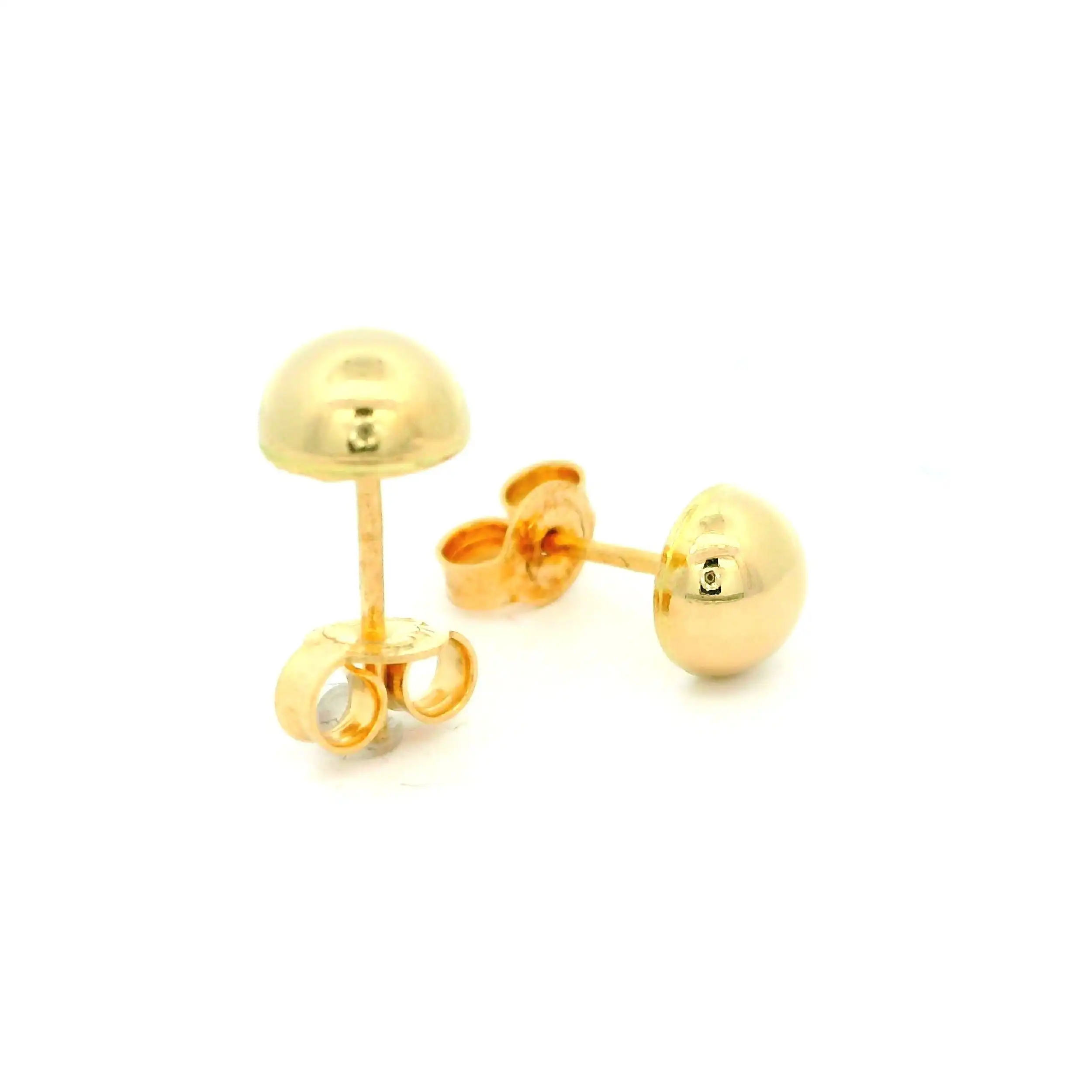 Ohrstecker Gelbgold Halbkugeln Ohrstecker Gelbgold Halbkugeln