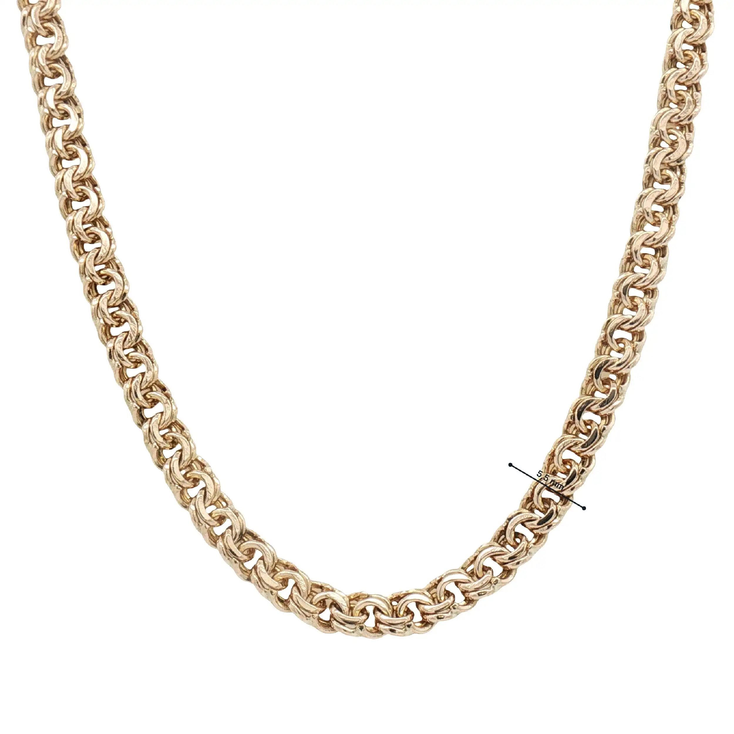 Doppelpanzerkette Gelbgold