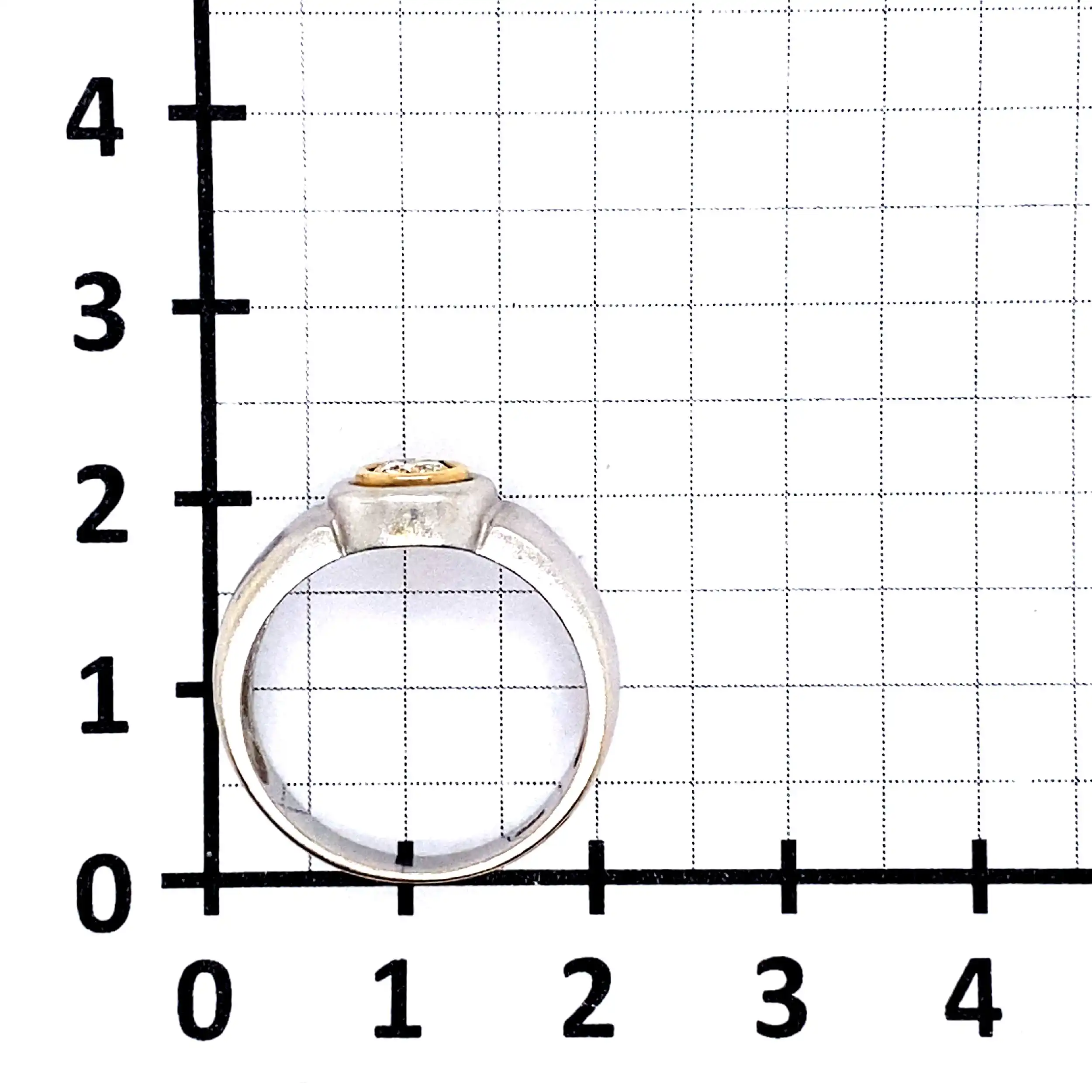 Ring bicolor mit Solitär Brillant Ring bicolor mit Solitär Brillant