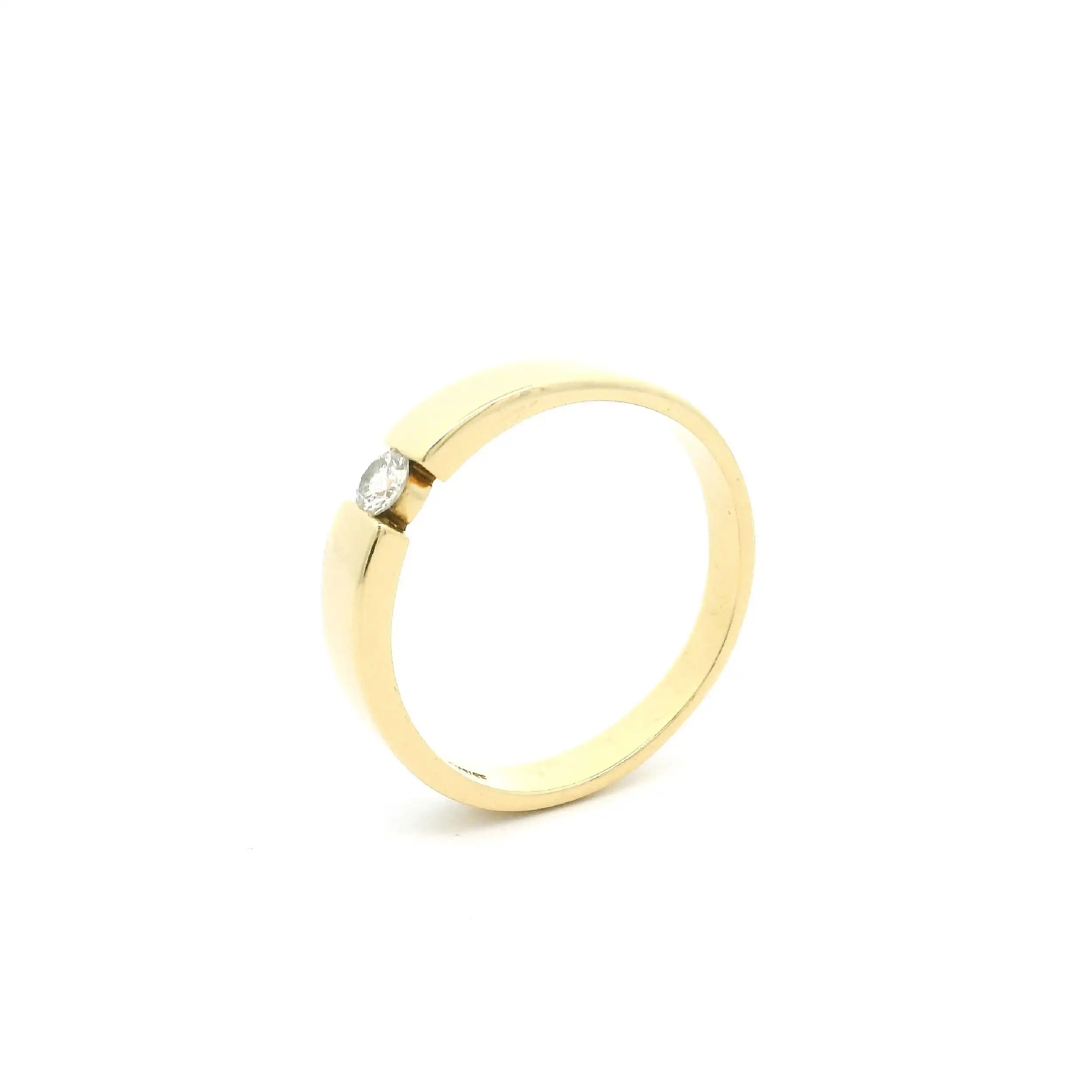 Ring Gelbgold Christ mit Brillant Ring Gelbgold Christ mit Brillant