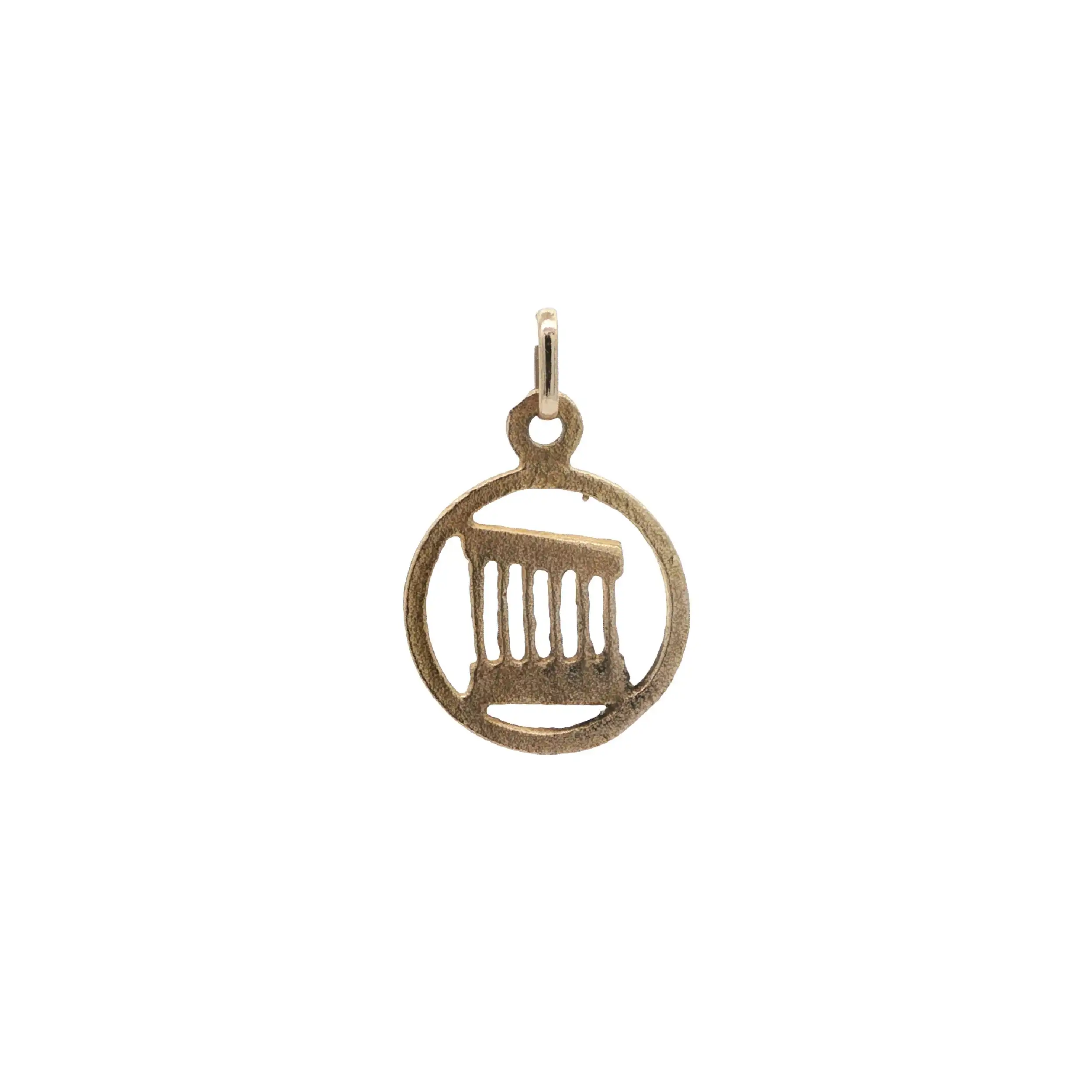 Anhänger Gelbgold mit griechischen Tempel
