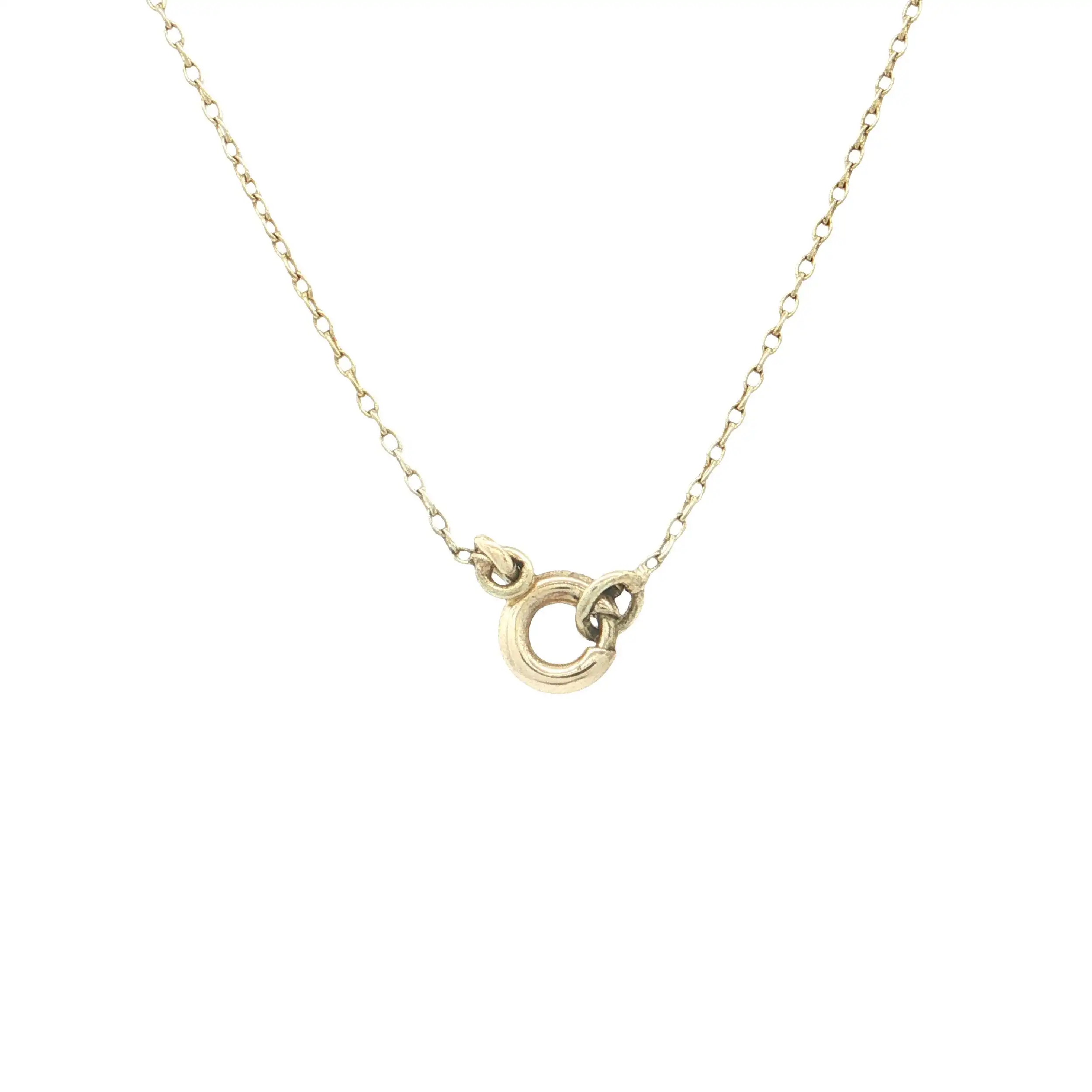 Kette Gelbgold mit Anhänger mit Aquamarin und Perle Kette Gelbgold mit Anhänger mit Aquamarin und Perle