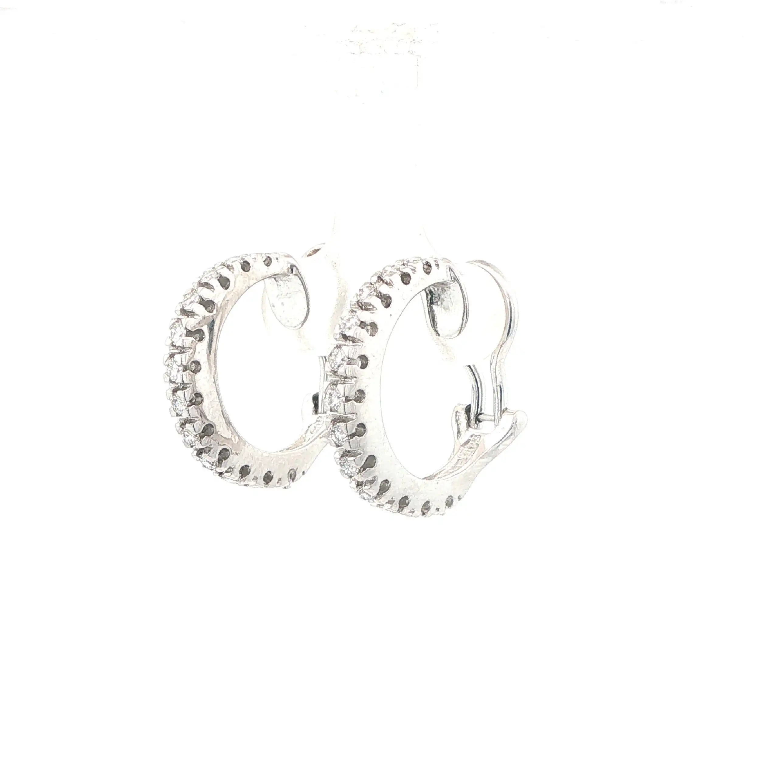 Ohrclips Weißgold mit Brillanten und Diamanten Ohrclips Weißgold mit Brillanten und Diamanten