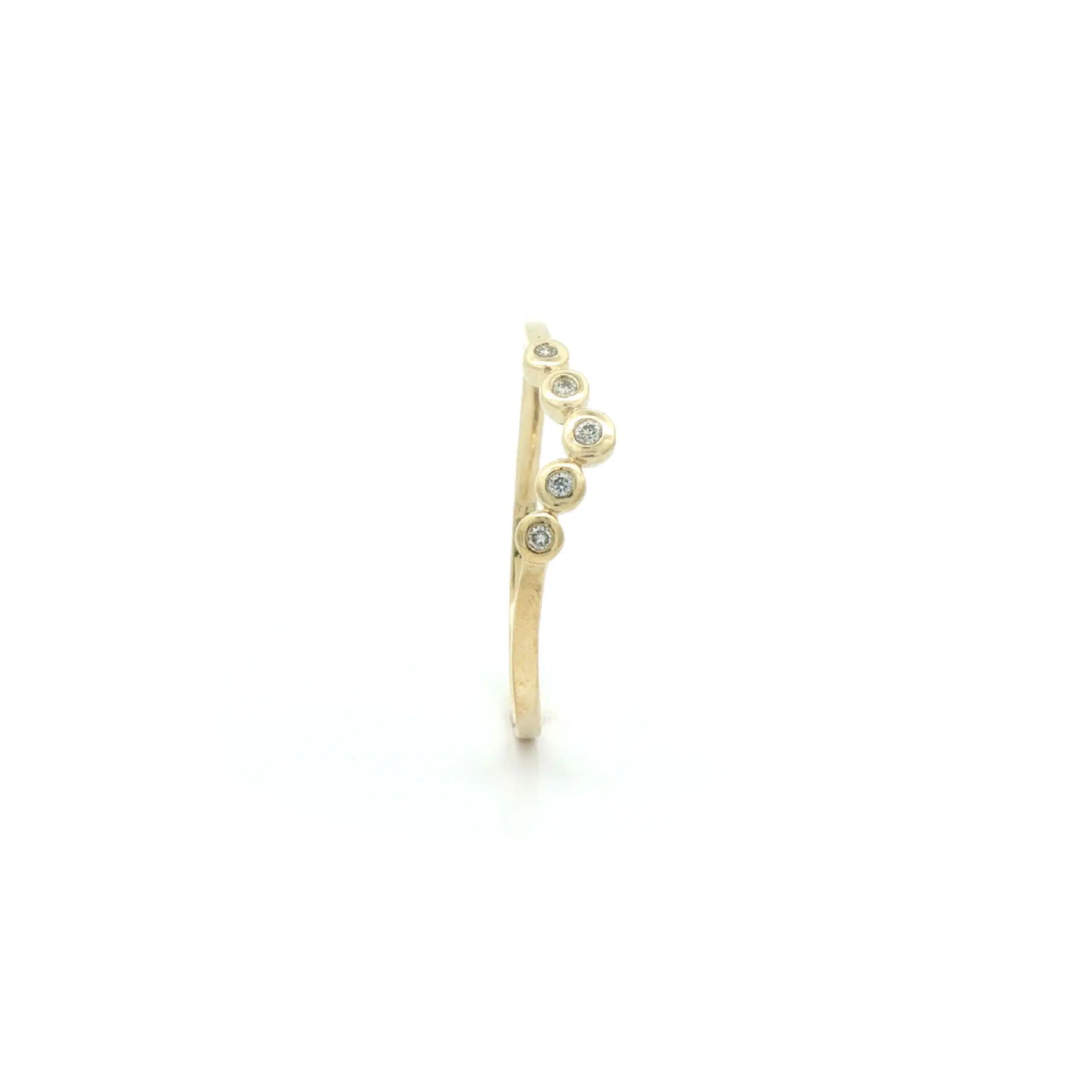 Ring Gelbgold mit Brillanten, graviert mit 0.04ct Ring Gelbgold mit Brillanten, graviert mit 0.04ct